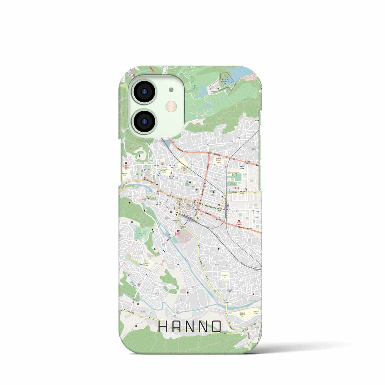 【飯能(埼玉県)】地図柄iPhoneケース(バックカバータイプ)