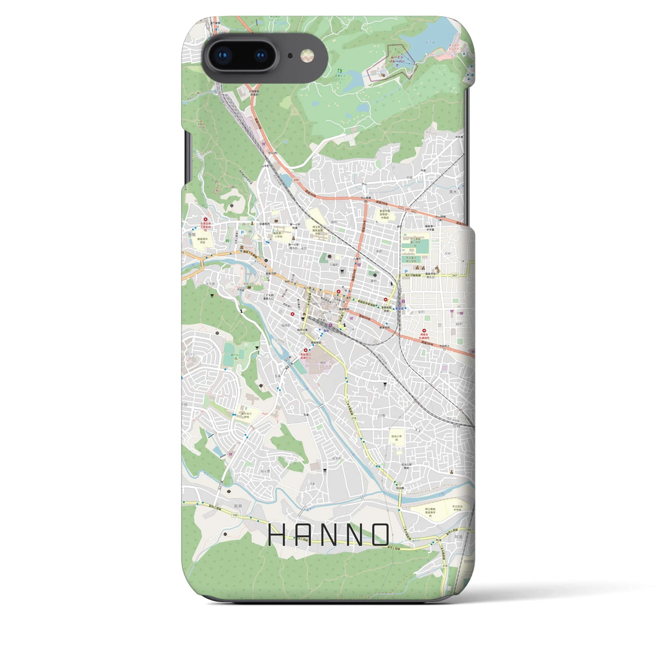 【飯能(埼玉県)】地図柄iPhoneケース(バックカバータイプ)