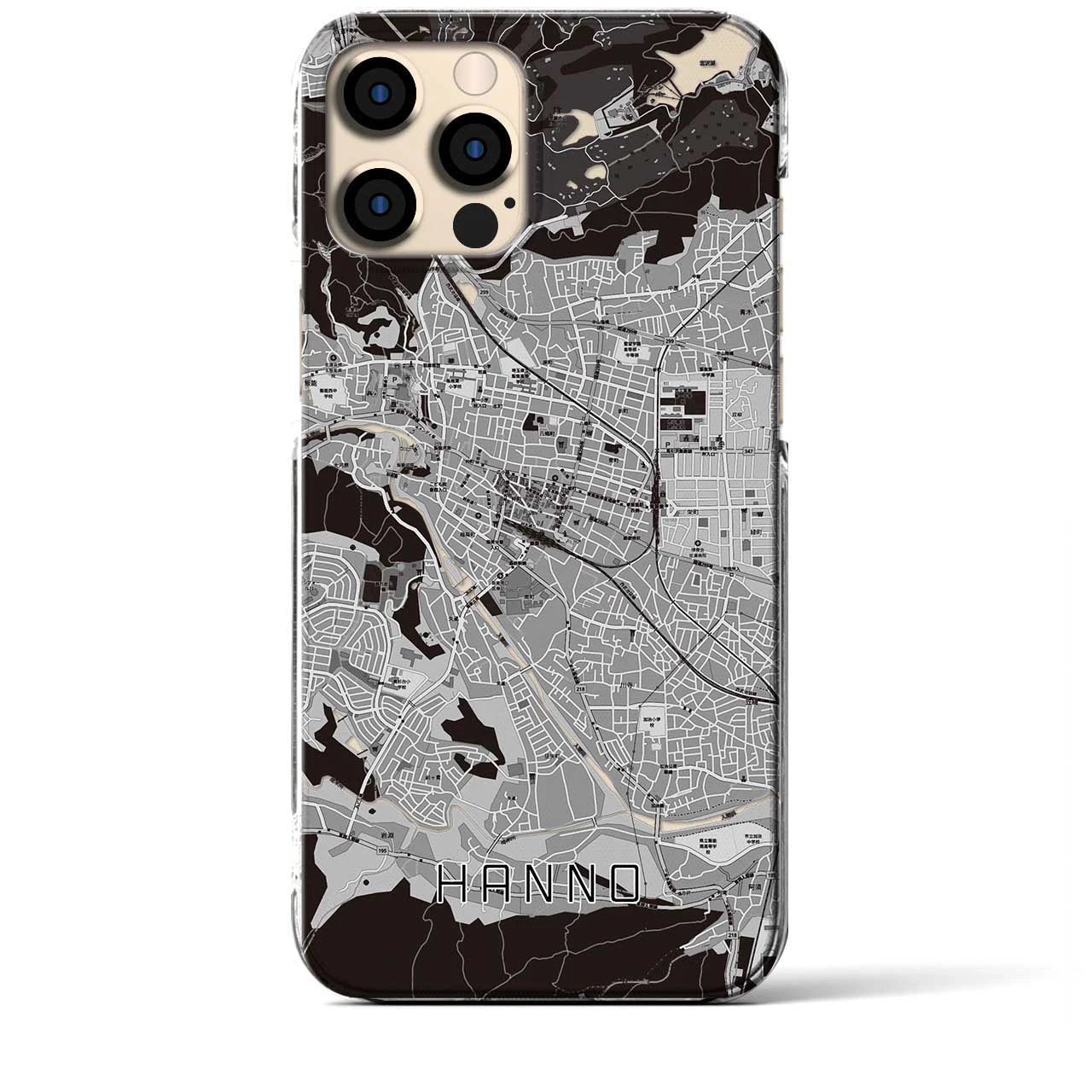 【飯能(埼玉県)】地図柄iPhoneケース(クリアタイプ)