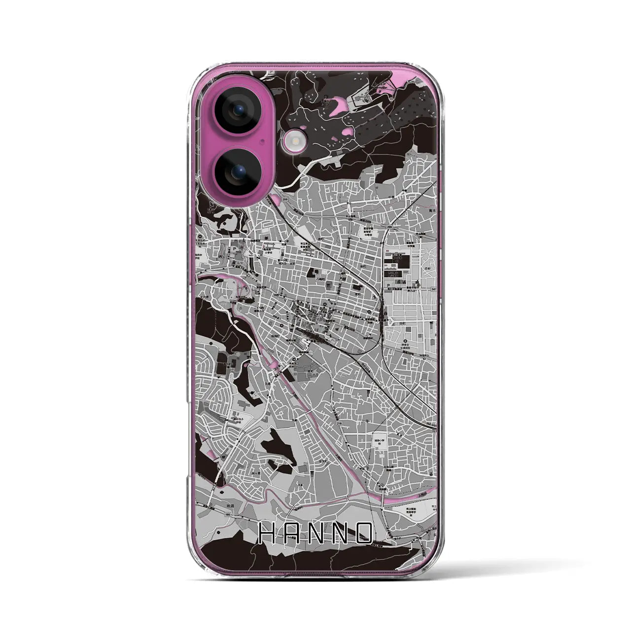 【飯能(埼玉県)】地図柄iPhoneケース(クリアタイプ)