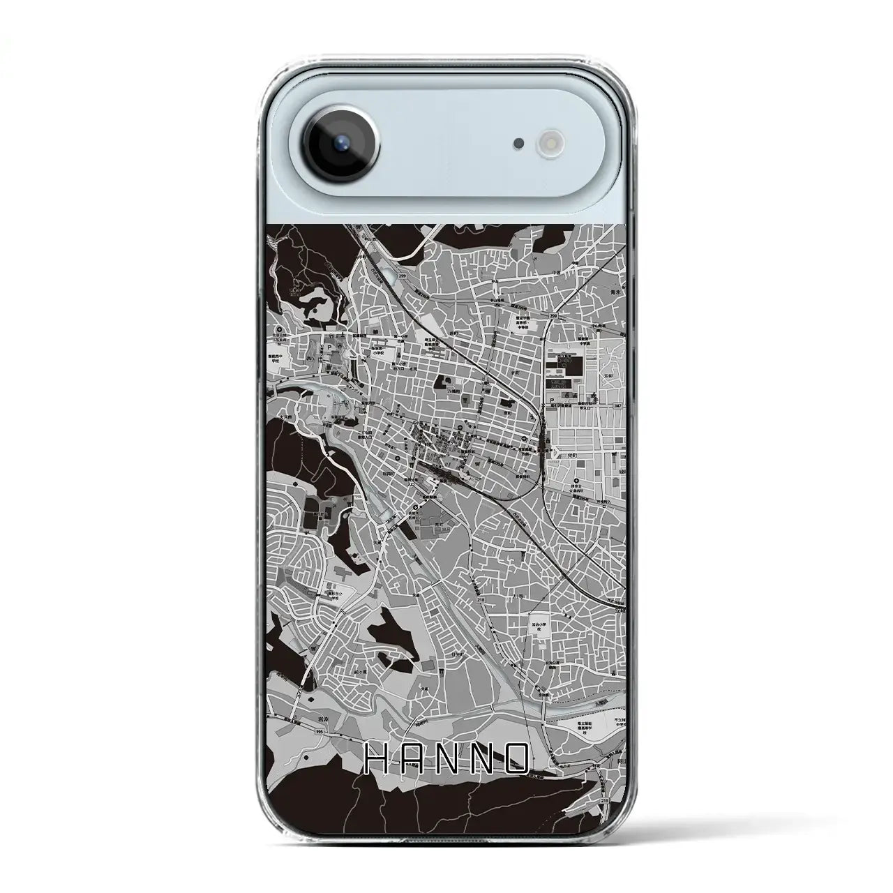 【飯能(埼玉県)】地図柄iPhoneケース(クリアタイプ)