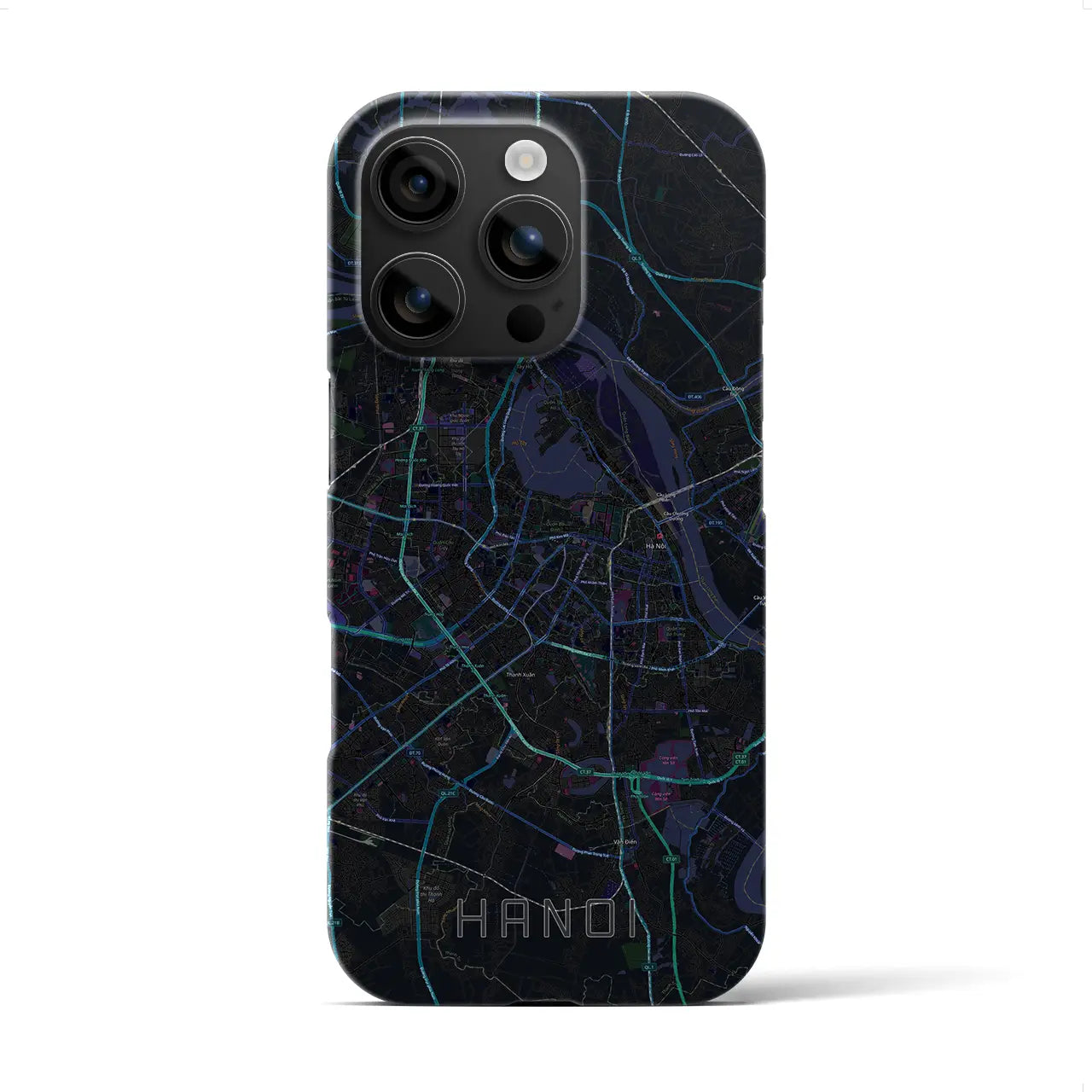 【ハノイ(ベトナム)】地図柄iPhoneケース(バックカバータイプ)
