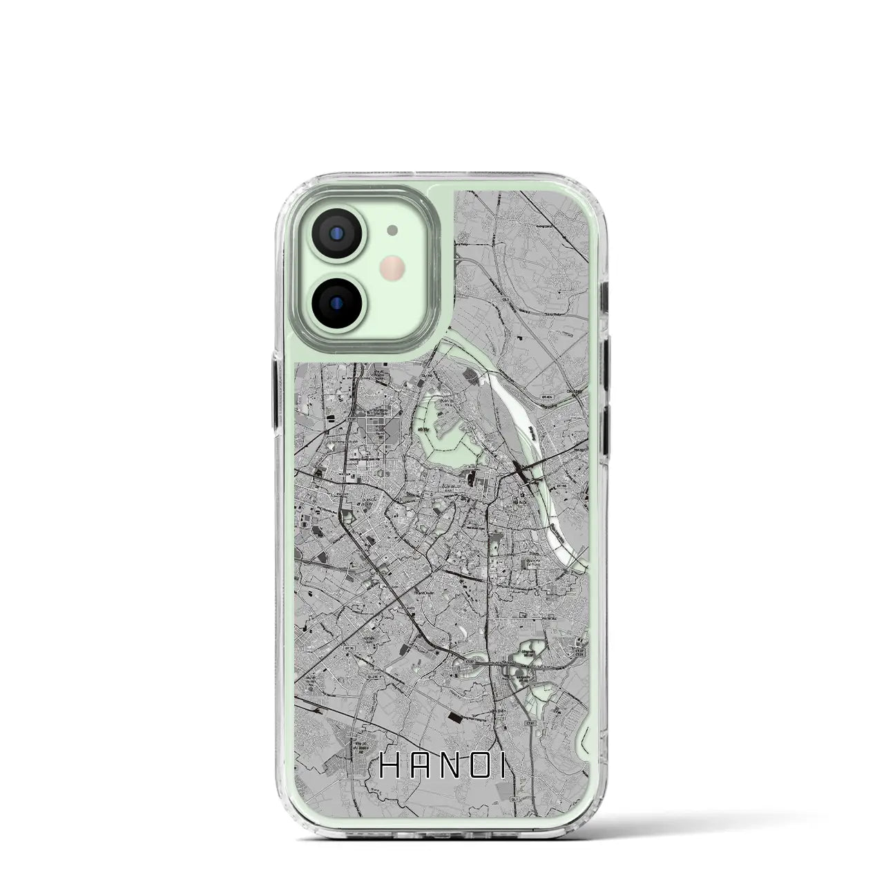 【ハノイ(ベトナム)】地図柄iPhoneケース(MagSafeタイプ)