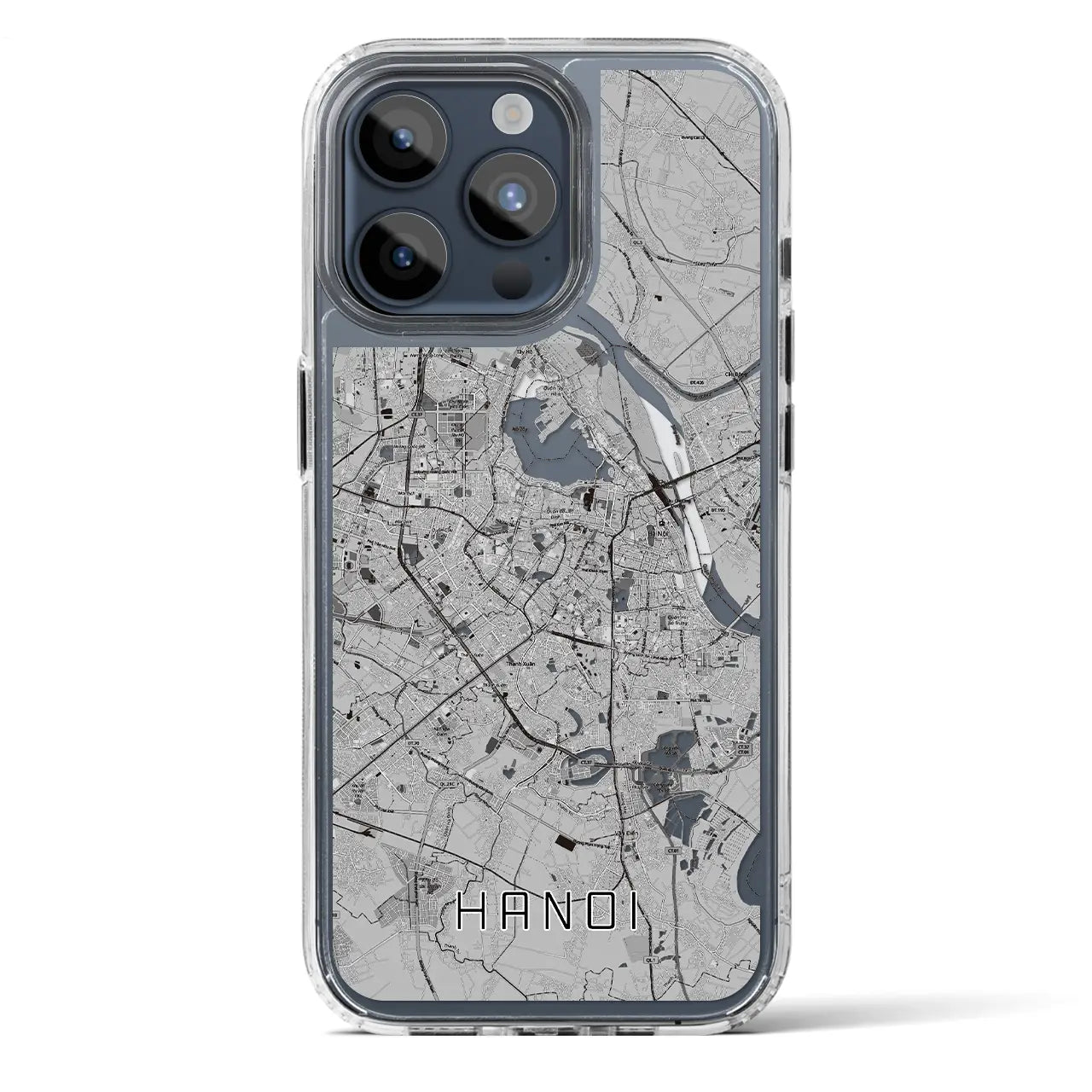 【ハノイ(ベトナム)】地図柄iPhoneケース(MagSafeタイプ)