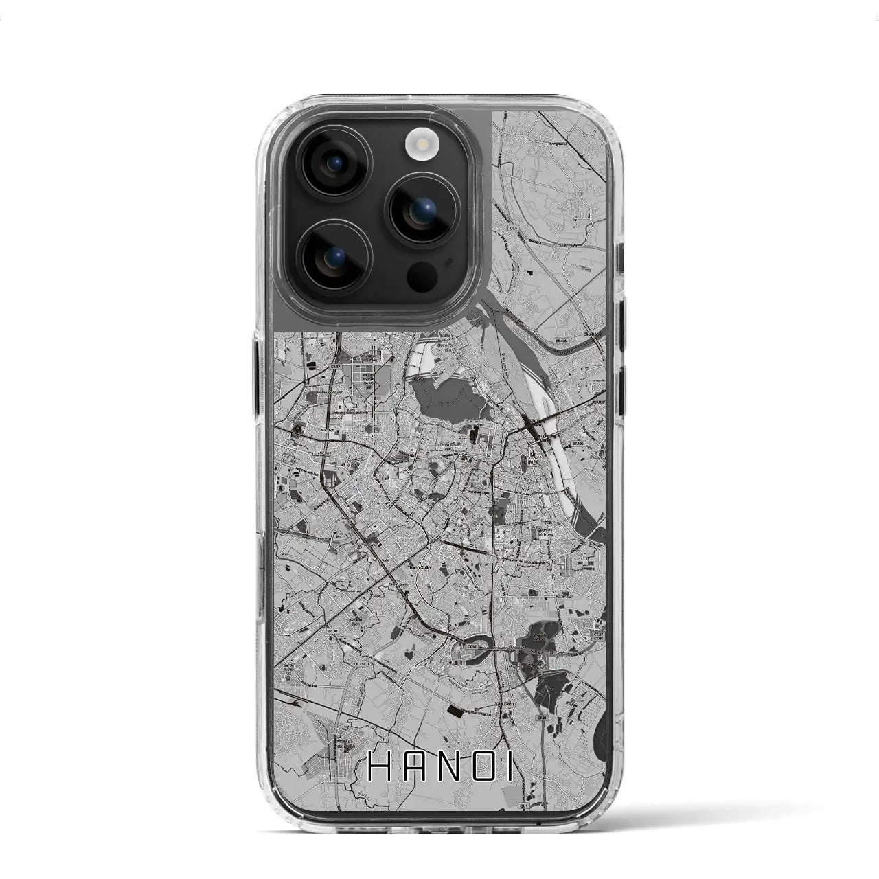 【ハノイ(ベトナム)】地図柄iPhoneケース(MagSafeタイプ)