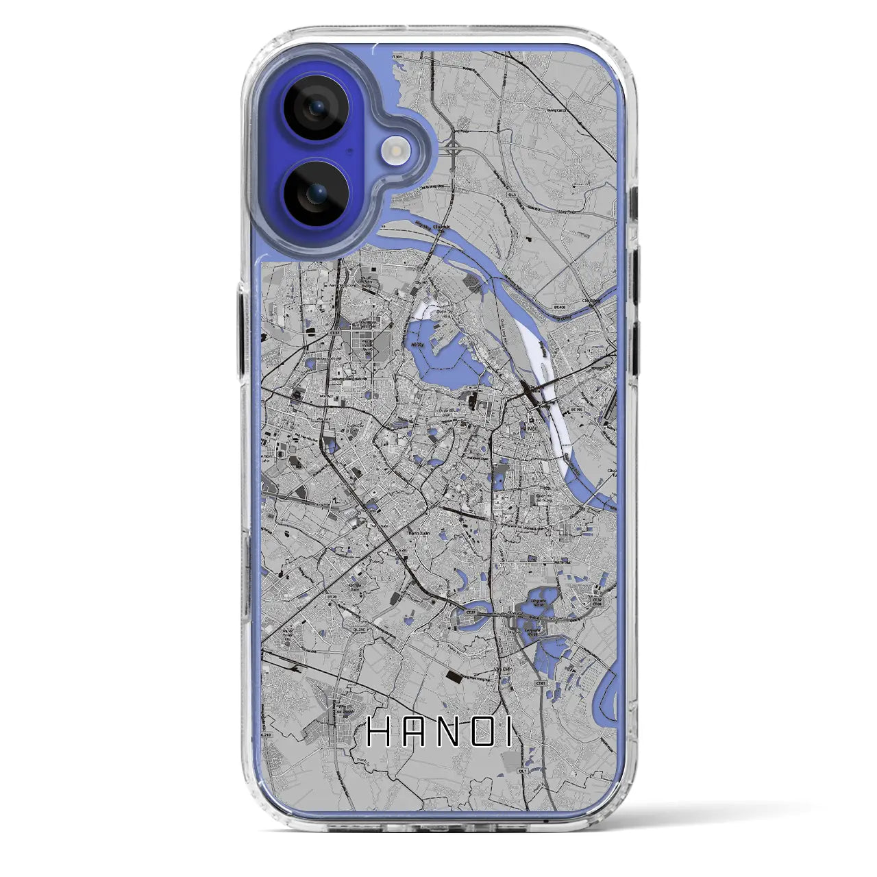 【ハノイ(ベトナム)】地図柄iPhoneケース(MagSafeタイプ)