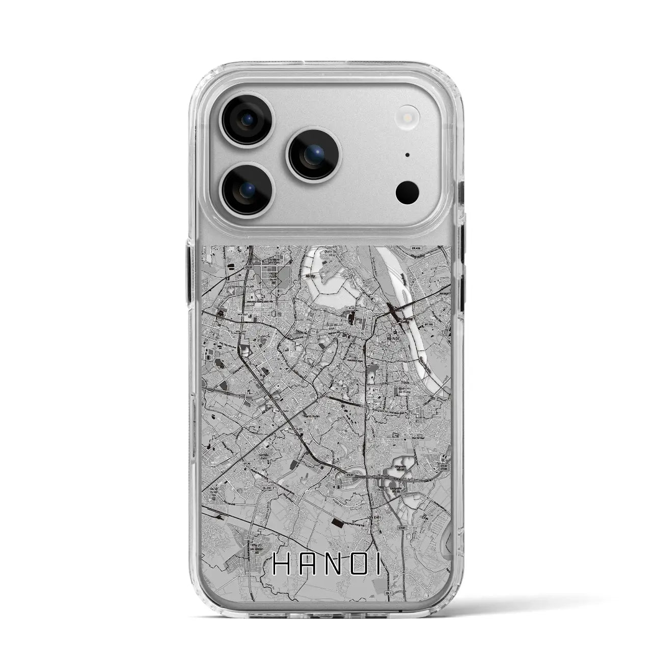 【ハノイ(ベトナム)】地図柄iPhoneケース(MagSafeタイプ)