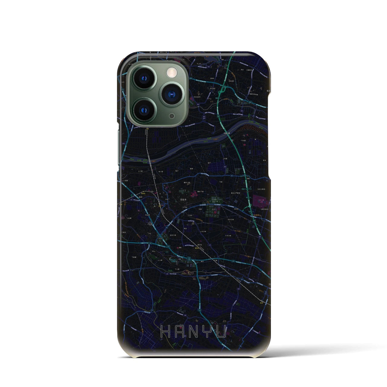 【羽生(埼玉県)】地図柄iPhoneケース(バックカバータイプ)