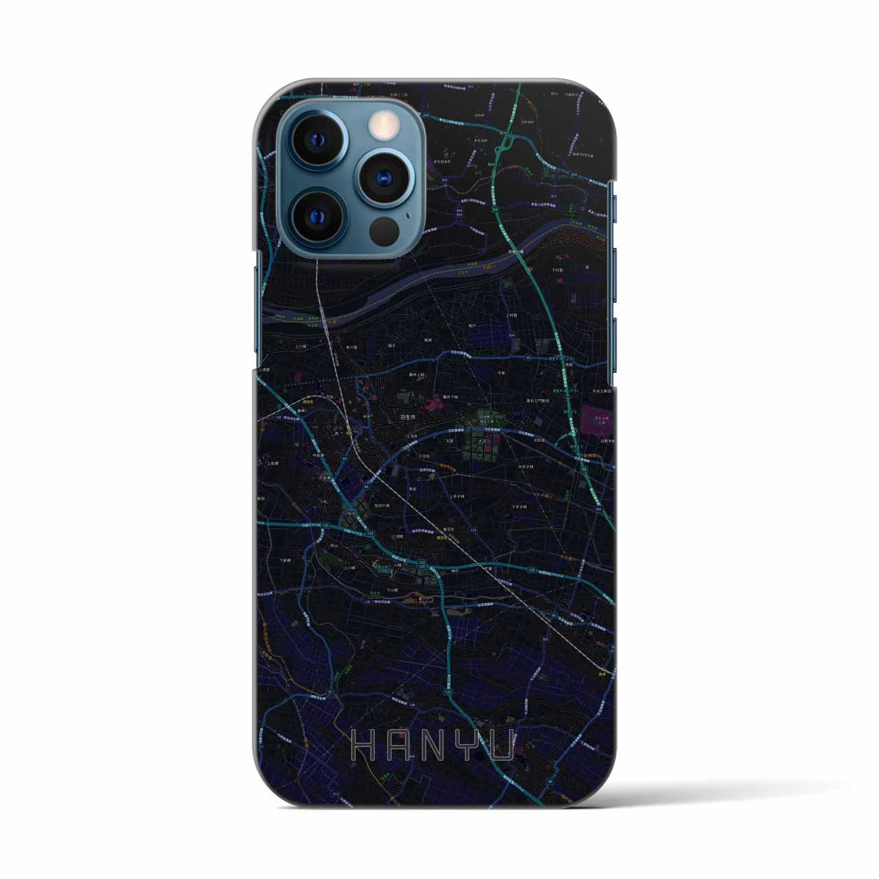 【羽生(埼玉県)】地図柄iPhoneケース(バックカバータイプ)