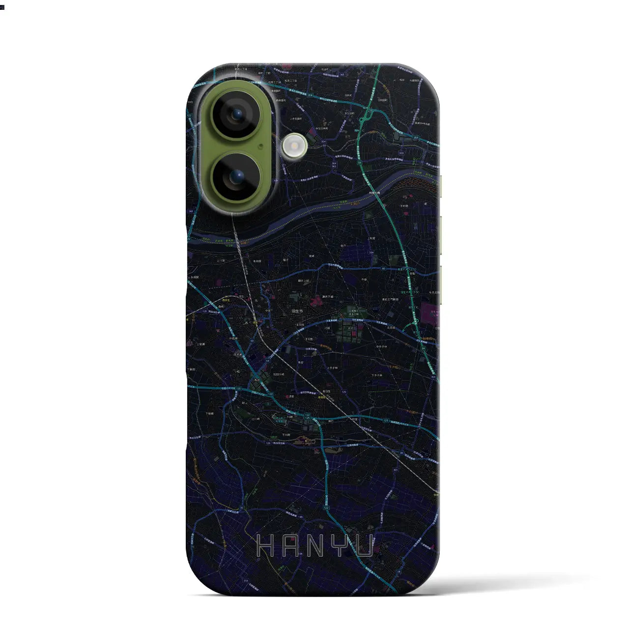 【羽生(埼玉県)】地図柄iPhoneケース(バックカバータイプ)