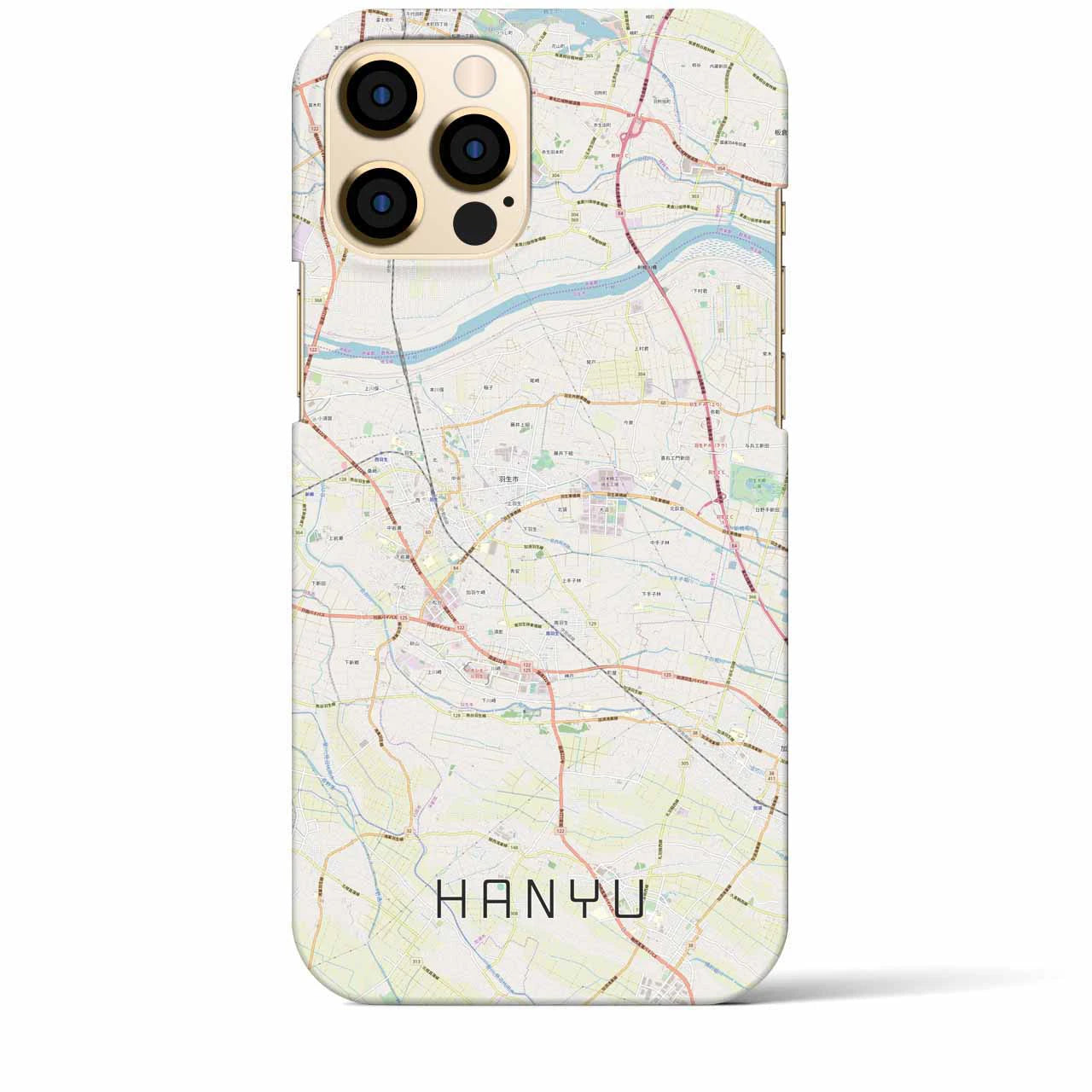 【羽生(埼玉県)】地図柄iPhoneケース(バックカバータイプ)