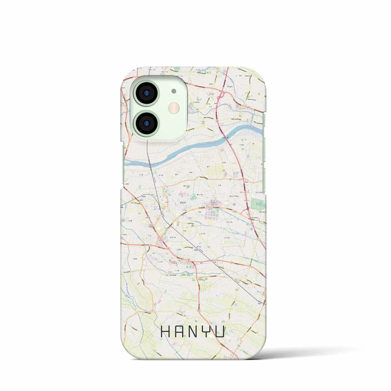 【羽生(埼玉県)】地図柄iPhoneケース(バックカバータイプ)