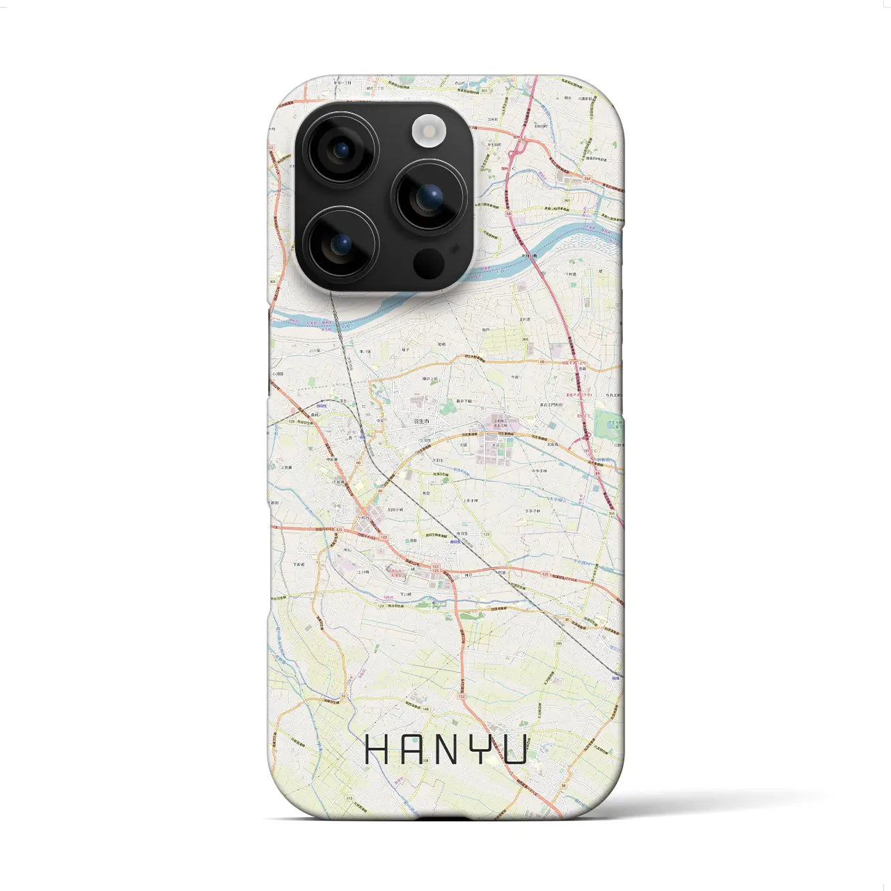 【羽生(埼玉県)】地図柄iPhoneケース(バックカバータイプ)