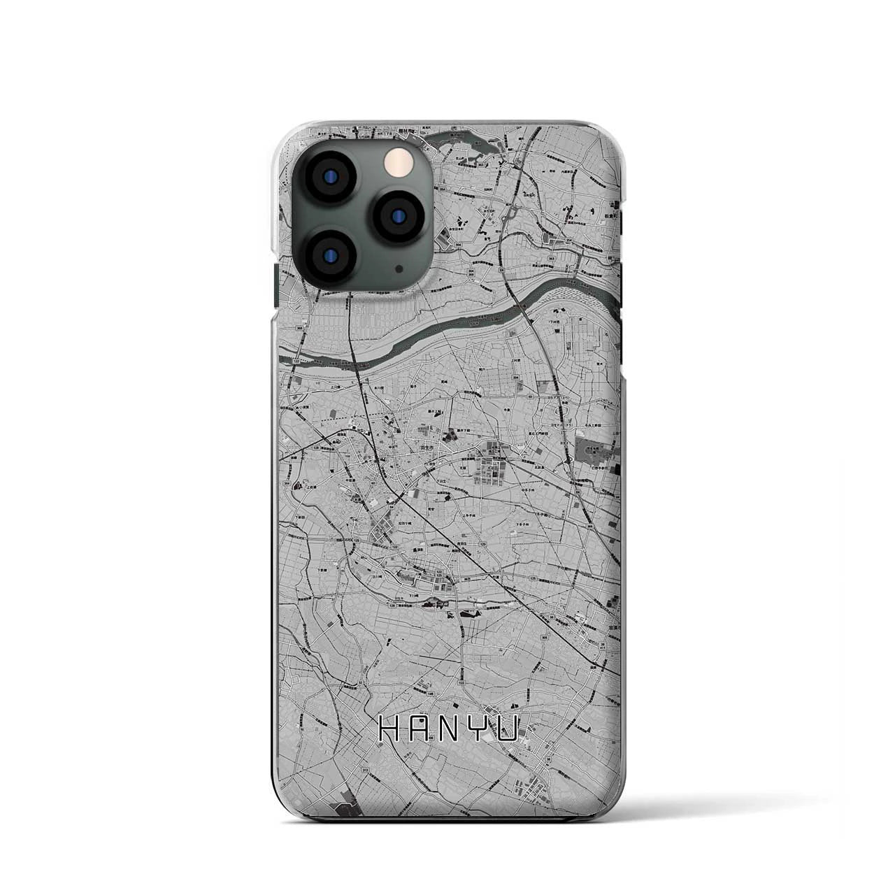 【羽生(埼玉県)】地図柄iPhoneケース(クリアタイプ)