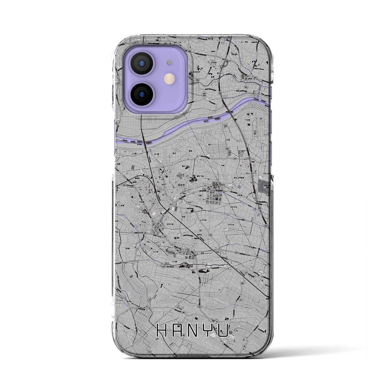 【羽生(埼玉県)】地図柄iPhoneケース(クリアタイプ)