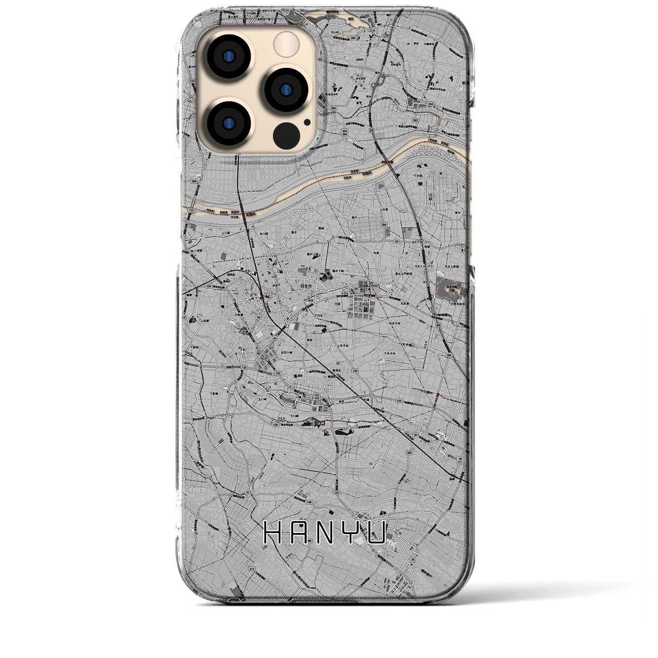 【羽生(埼玉県)】地図柄iPhoneケース(クリアタイプ)