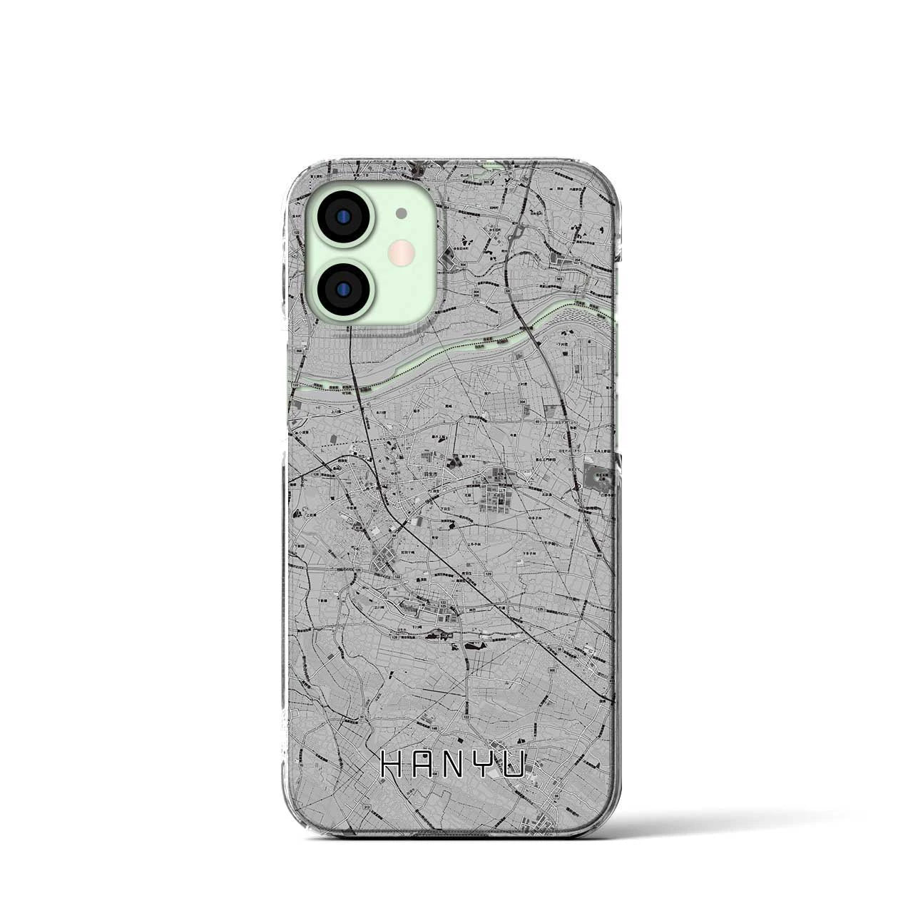 【羽生(埼玉県)】地図柄iPhoneケース(クリアタイプ)