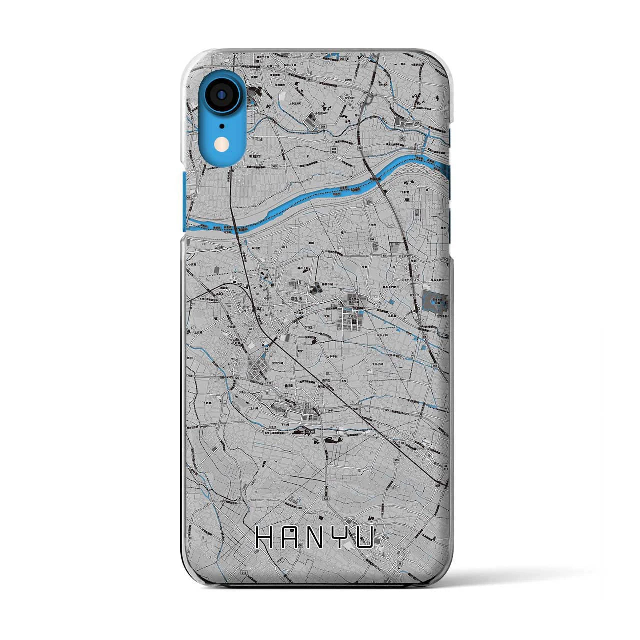 【羽生(埼玉県)】地図柄iPhoneケース(クリアタイプ)