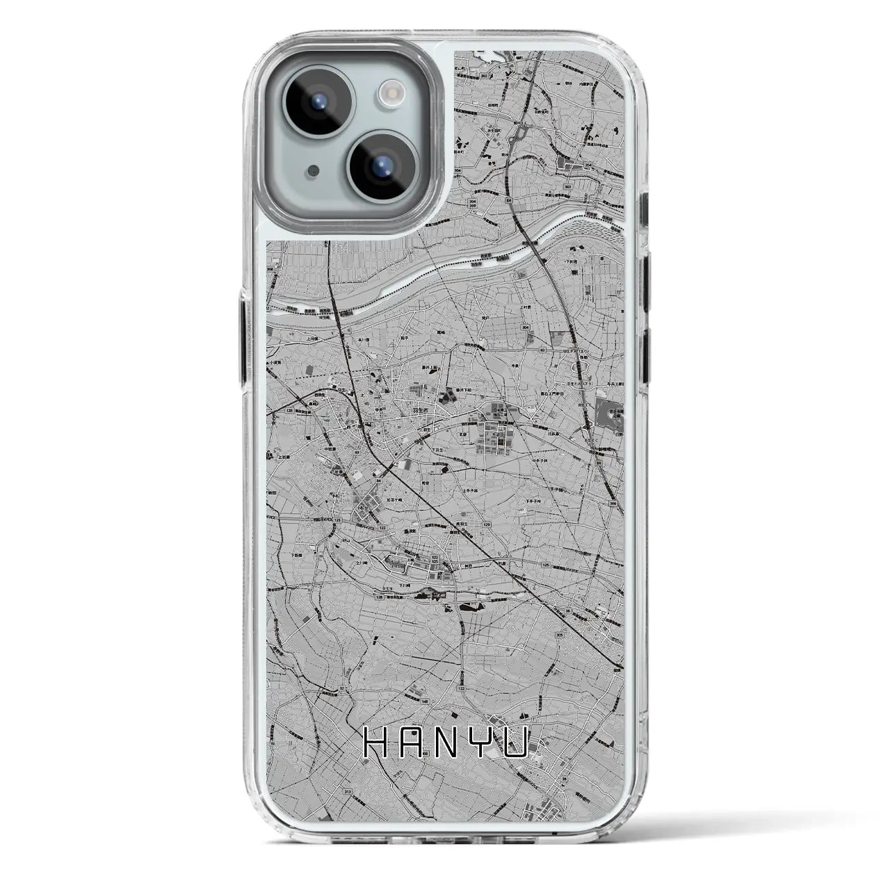 【羽生(埼玉県)】地図柄iPhoneケース(MagSafeタイプ)