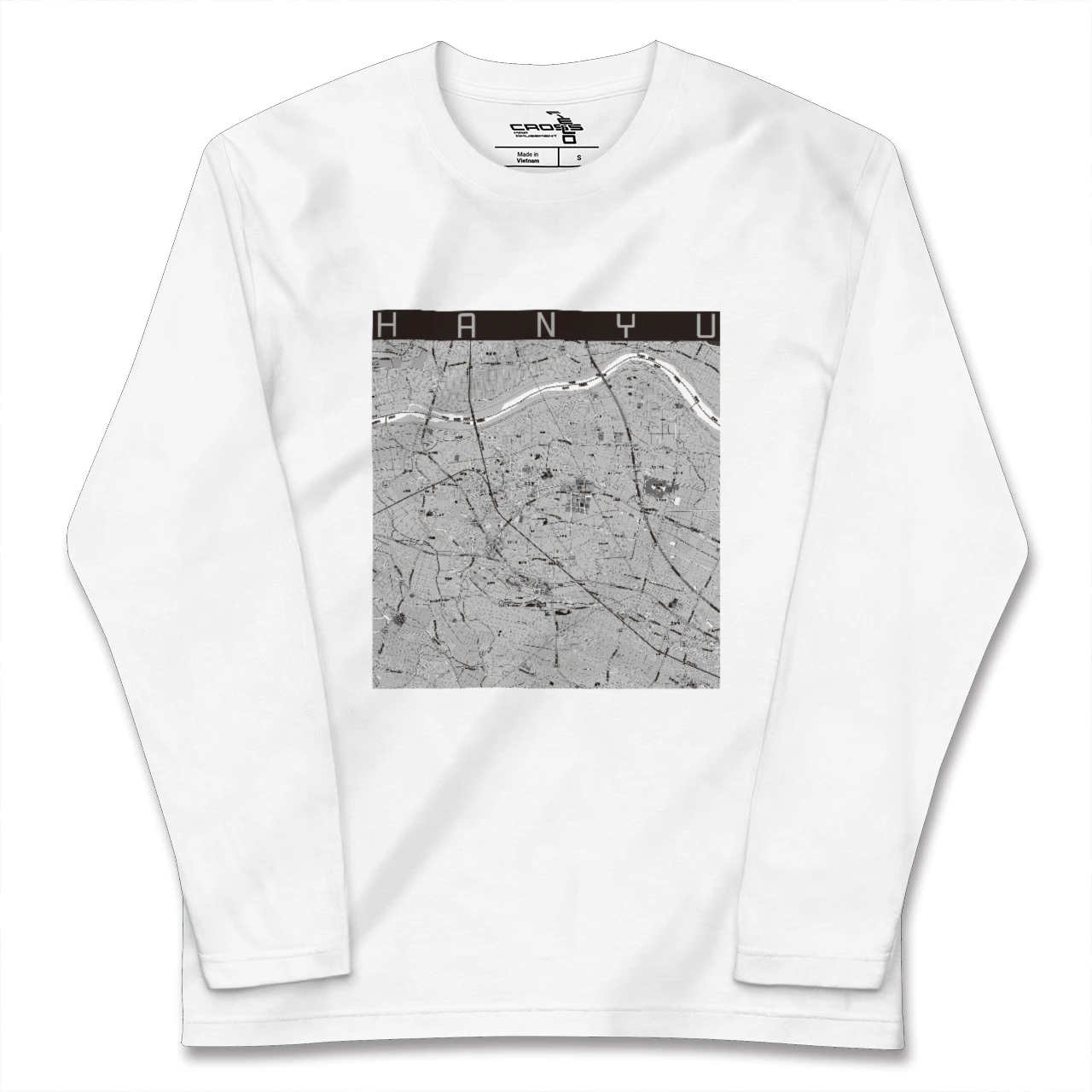 【羽生(埼玉県)】地図柄ロングスリーブTシャツ