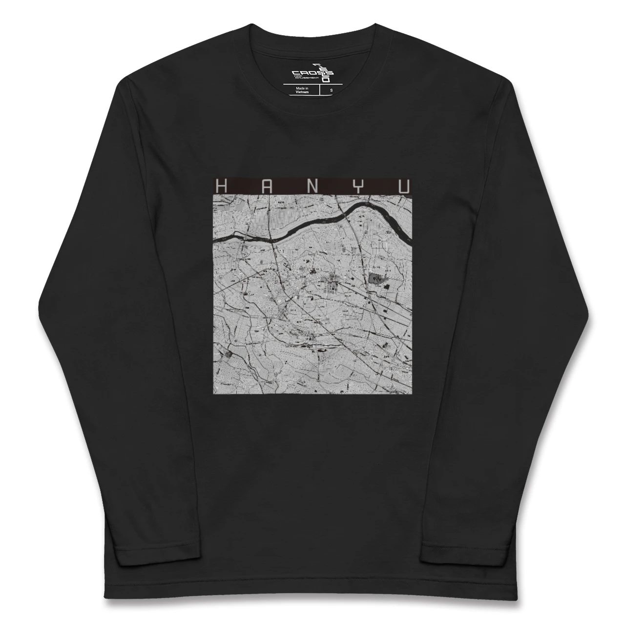 【羽生(埼玉県)】地図柄ロングスリーブTシャツ