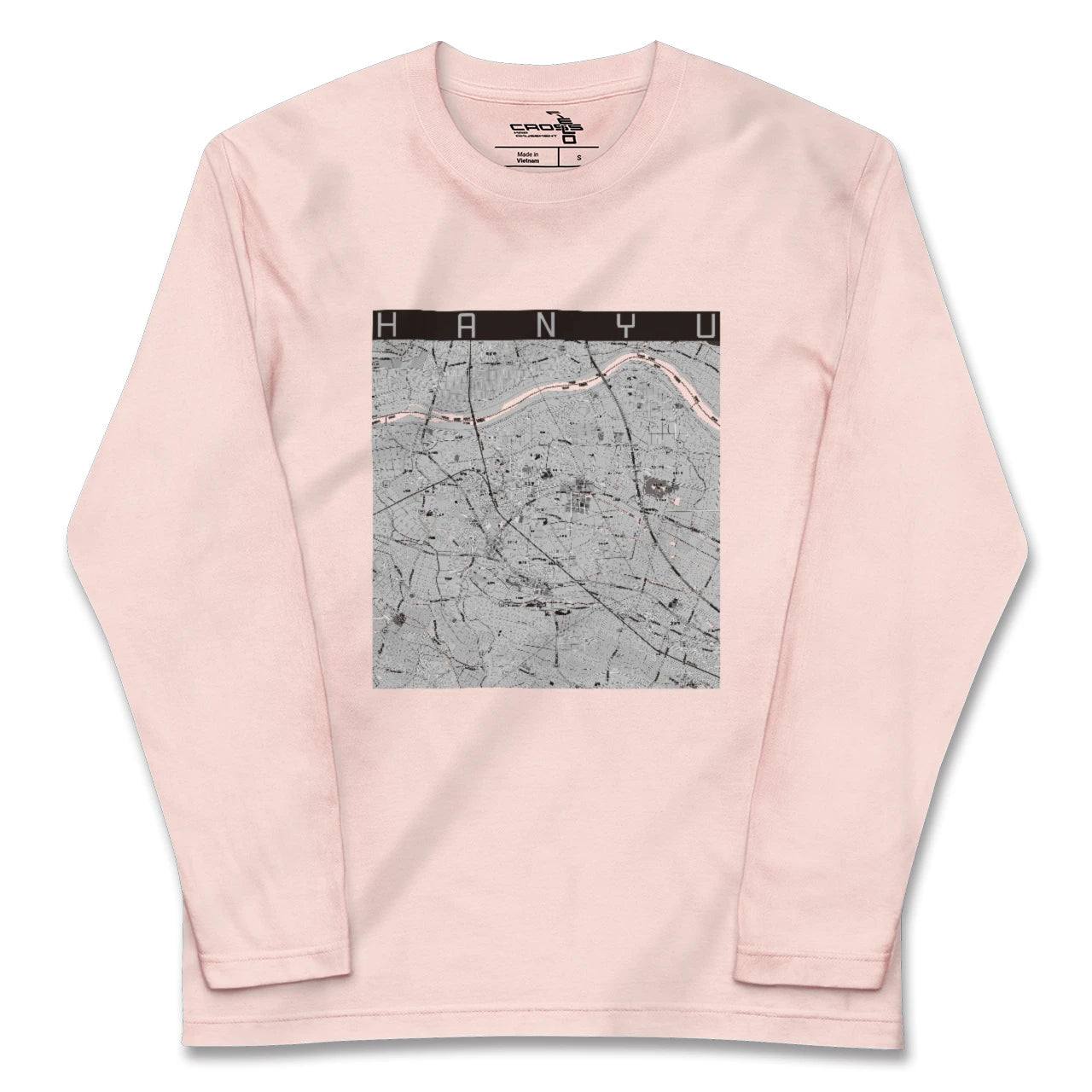 【羽生(埼玉県)】地図柄ロングスリーブTシャツ
