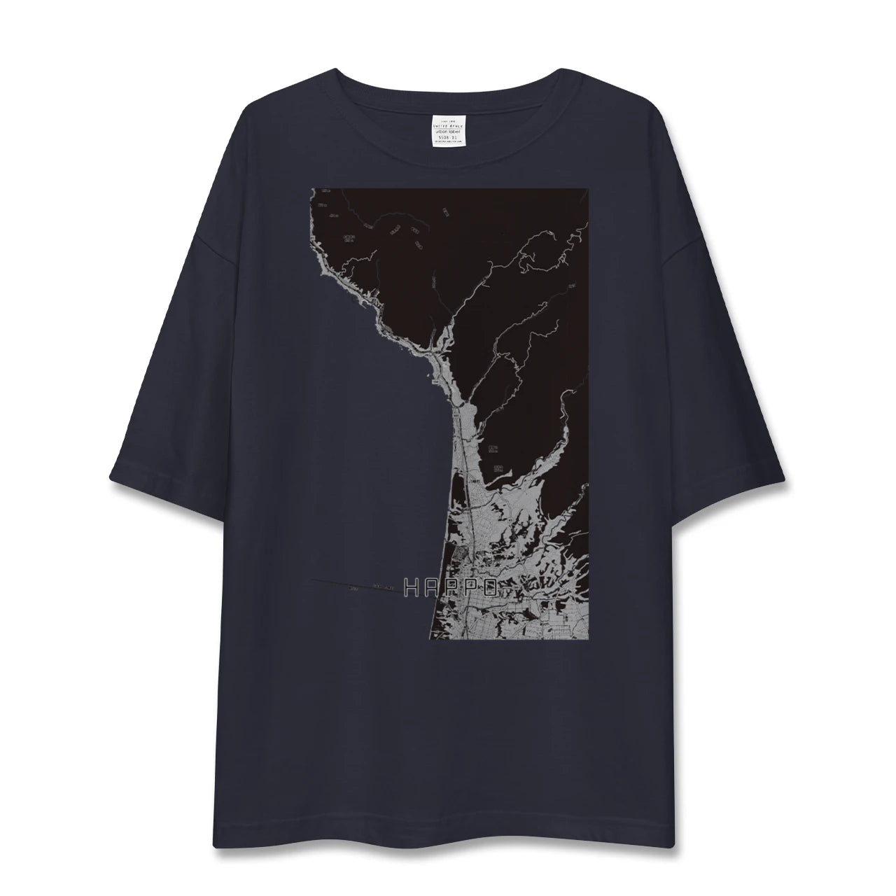 【八峰(秋田県)】地図柄ビッグシルエットTシャツ