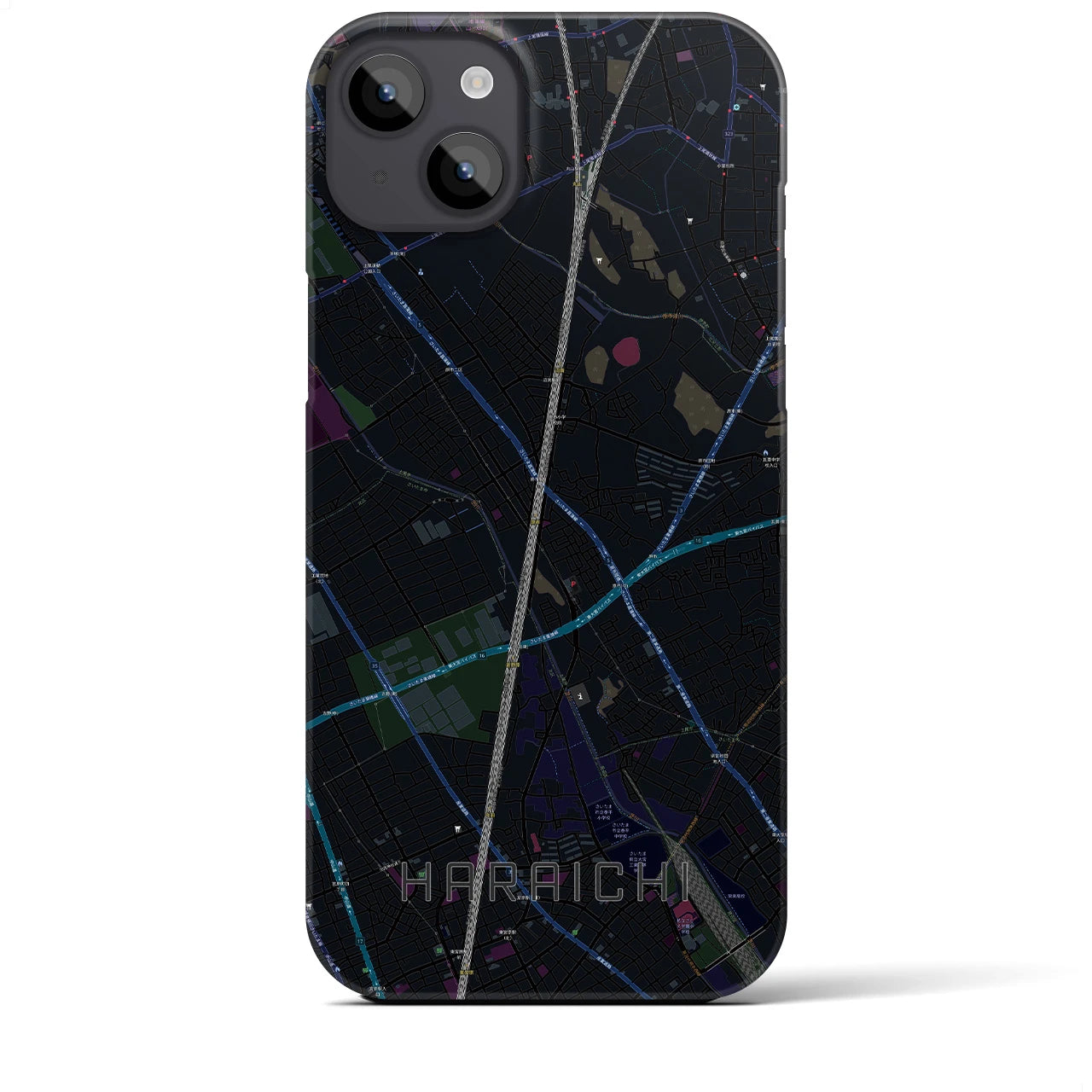 【原市(埼玉県)】地図柄iPhoneケース(バックカバータイプ)