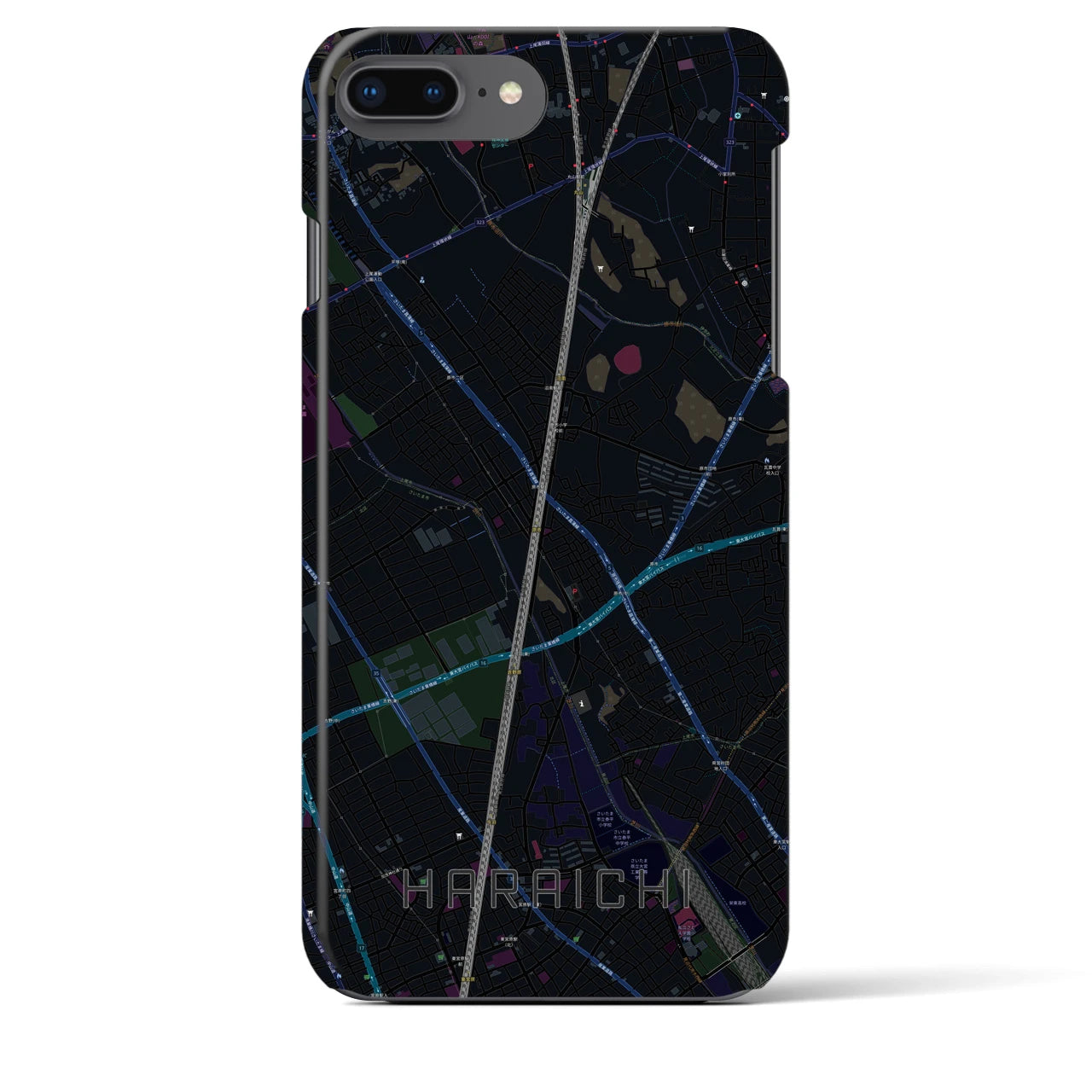 【原市(埼玉県)】地図柄iPhoneケース(バックカバータイプ)