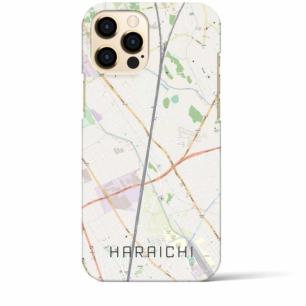 【原市(埼玉県)】地図柄iPhoneケース(バックカバータイプ)
