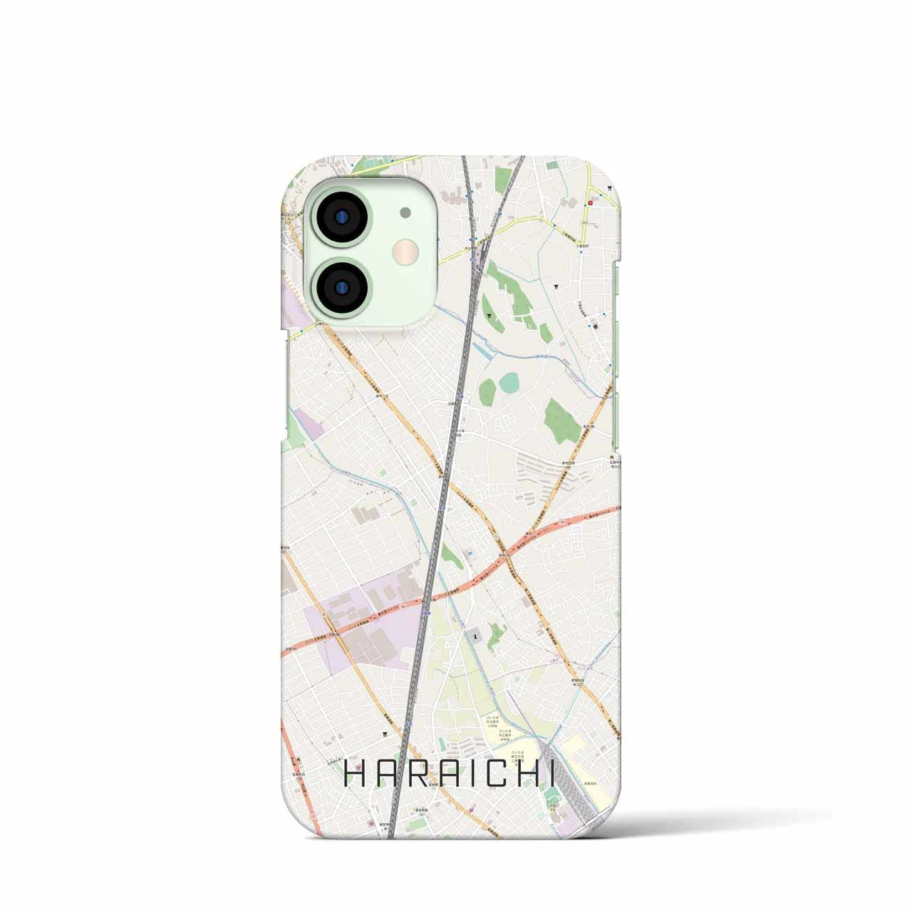 【原市(埼玉県)】地図柄iPhoneケース(バックカバータイプ)