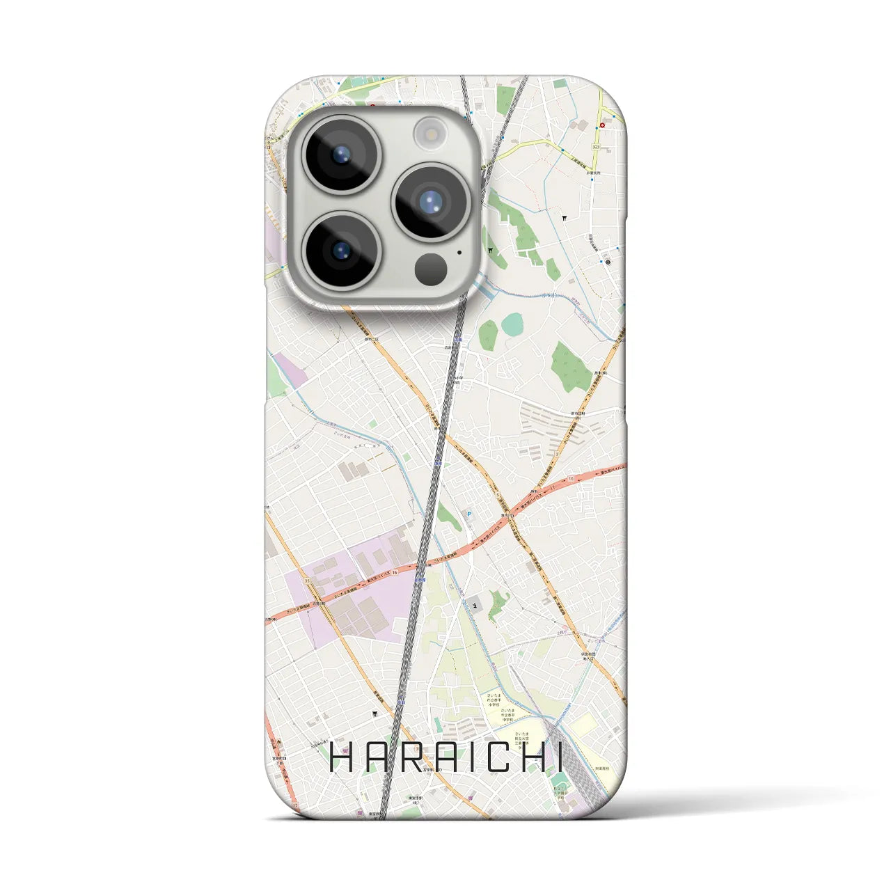 【原市(埼玉県)】地図柄iPhoneケース(バックカバータイプ)