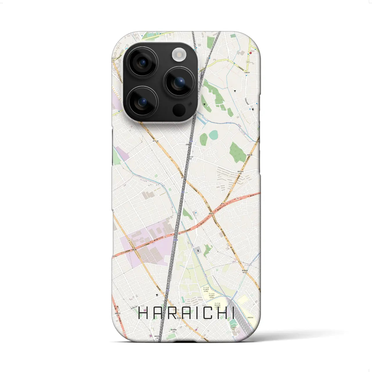 【原市(埼玉県)】地図柄iPhoneケース(バックカバータイプ)