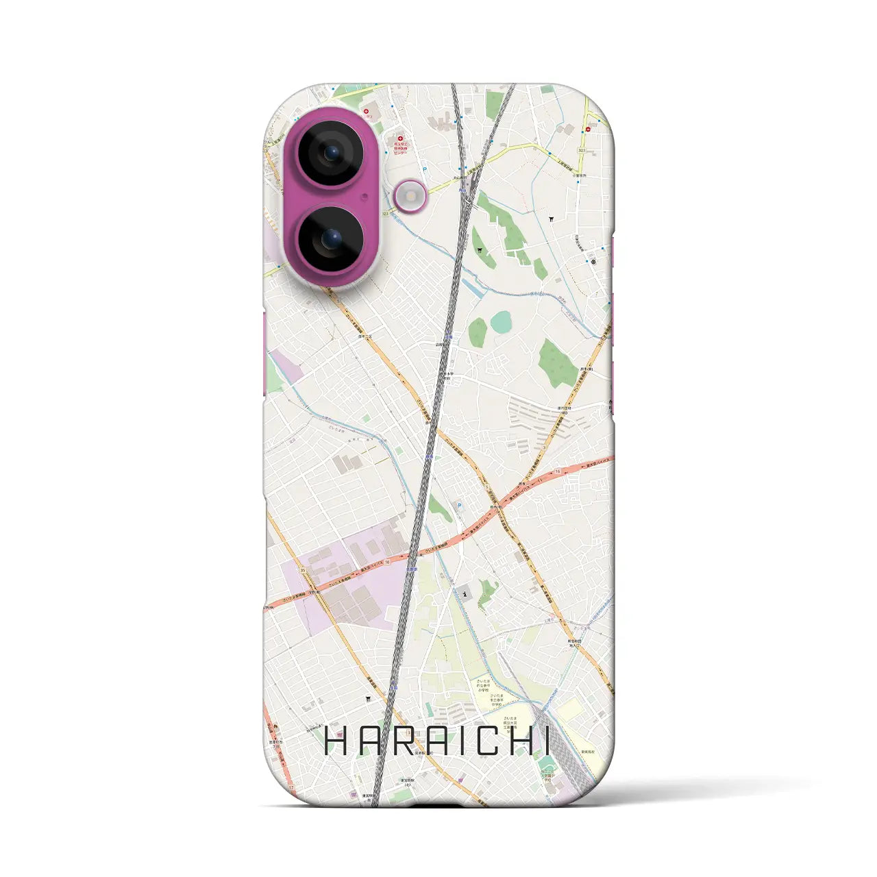 【原市(埼玉県)】地図柄iPhoneケース(バックカバータイプ)