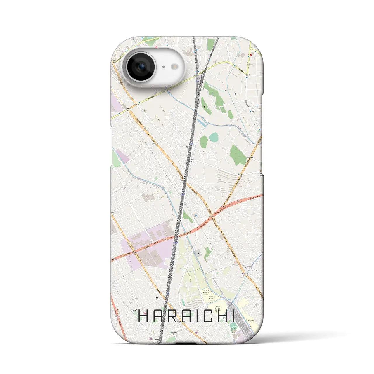 【原市(埼玉県)】地図柄iPhoneケース(バックカバータイプ)