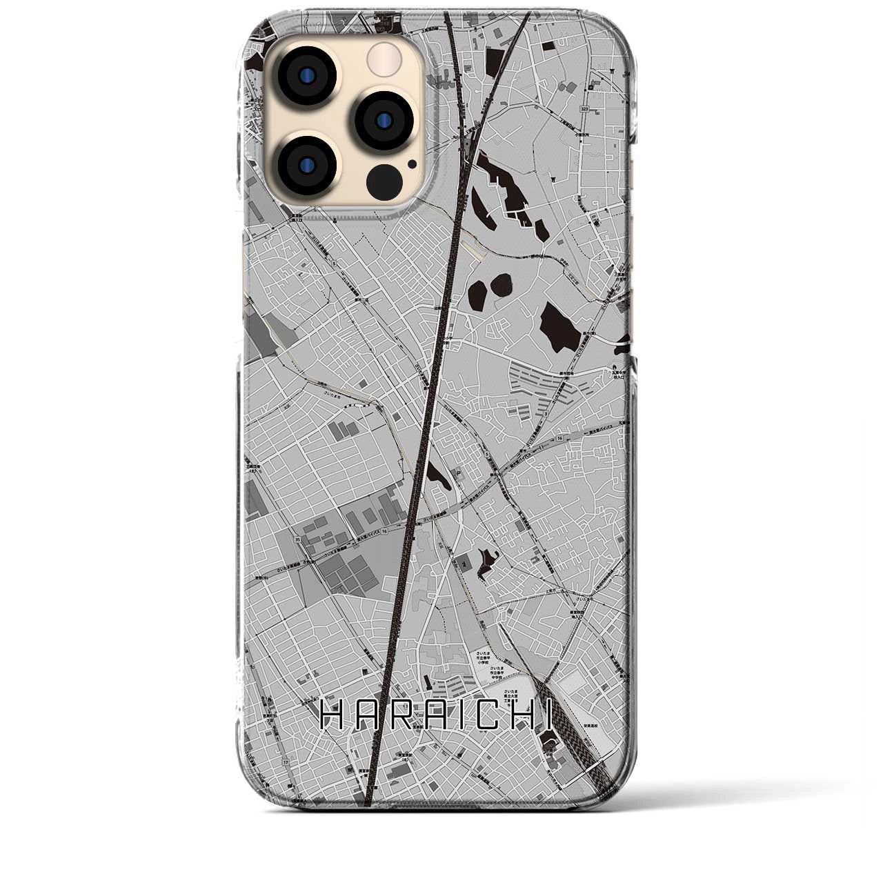 【原市(埼玉県)】地図柄iPhoneケース(クリアタイプ)