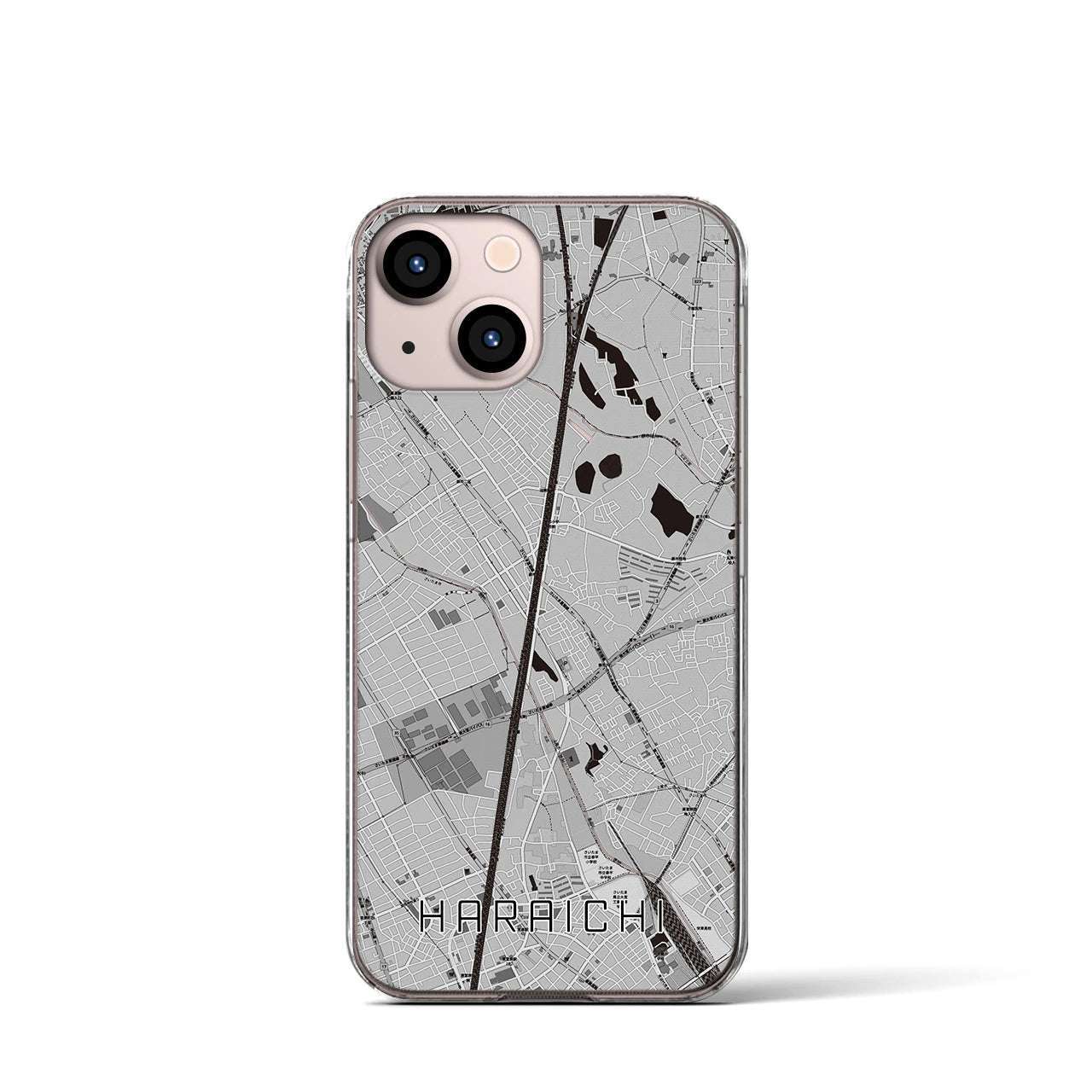 【原市(埼玉県)】地図柄iPhoneケース(クリアタイプ)