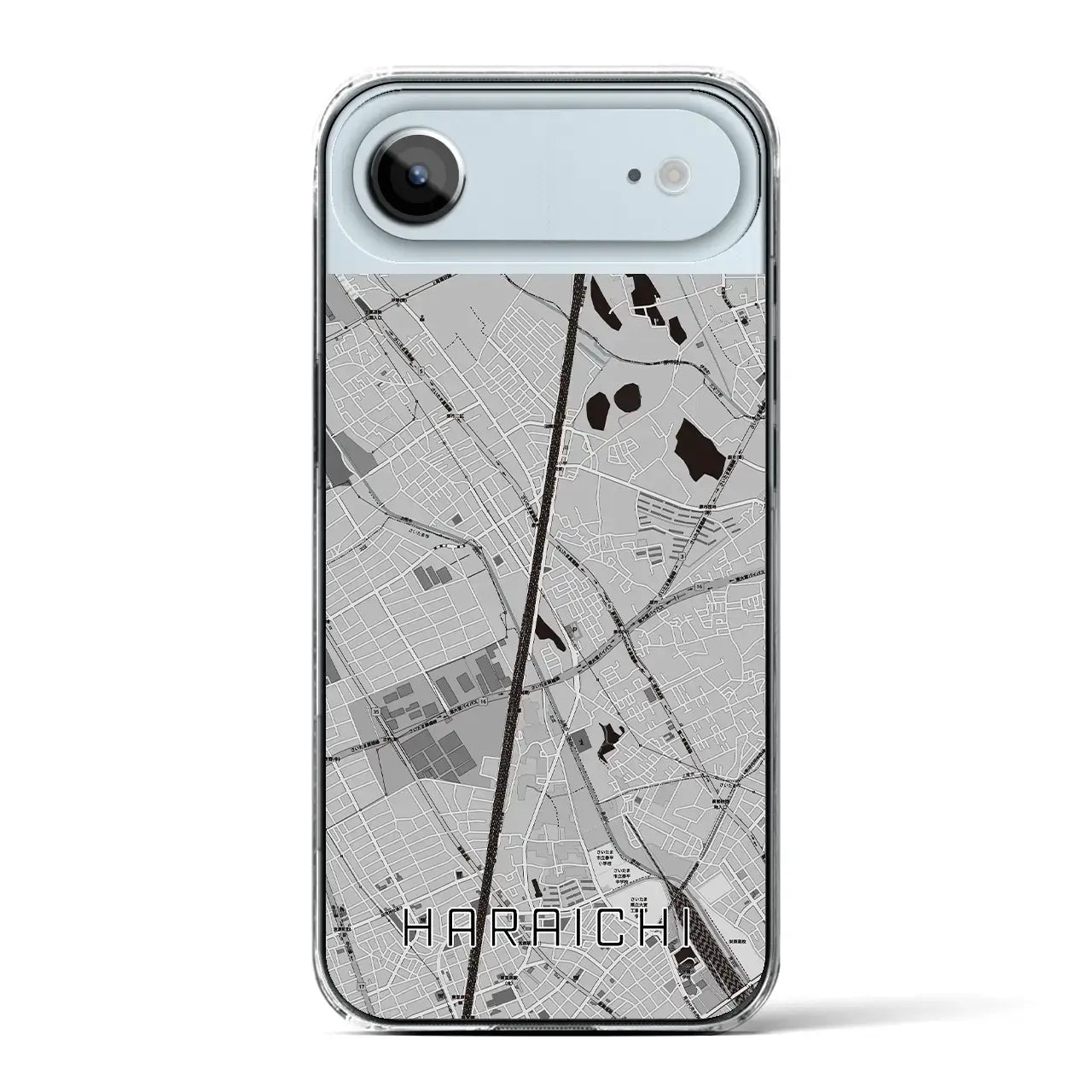 【原市(埼玉県)】地図柄iPhoneケース(クリアタイプ)