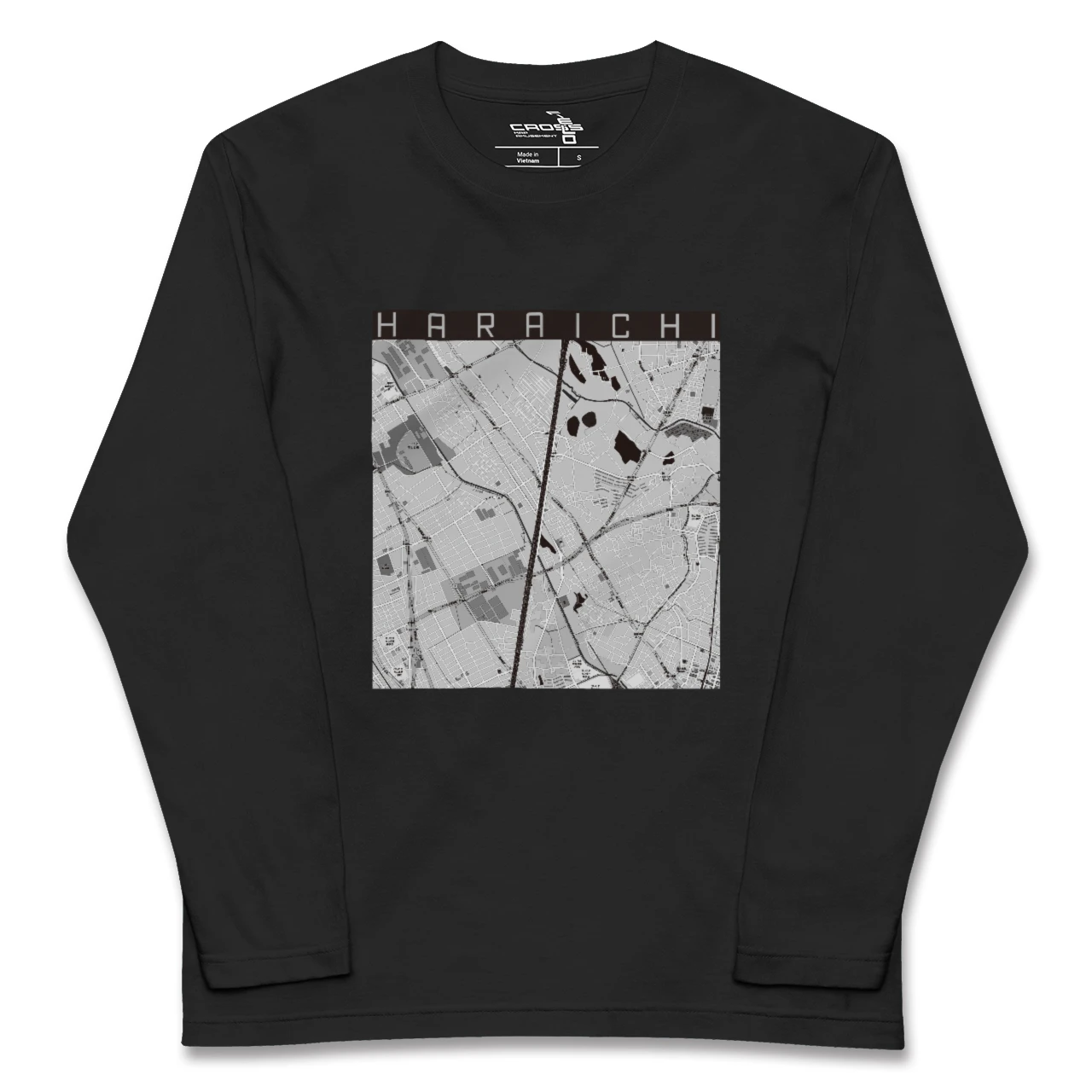 【原市(埼玉県)】地図柄ロングスリーブTシャツ