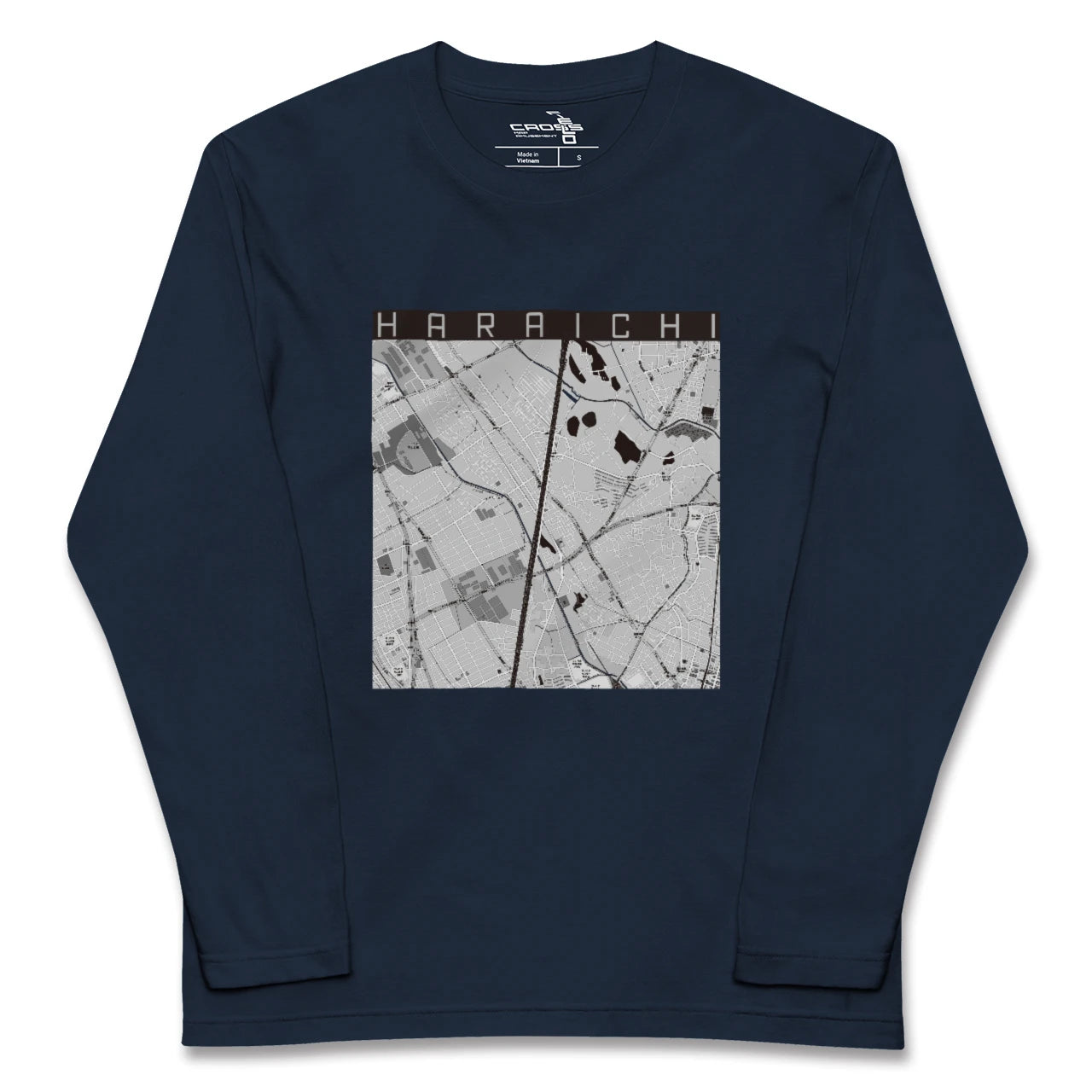 【原市(埼玉県)】地図柄ロングスリーブTシャツ
