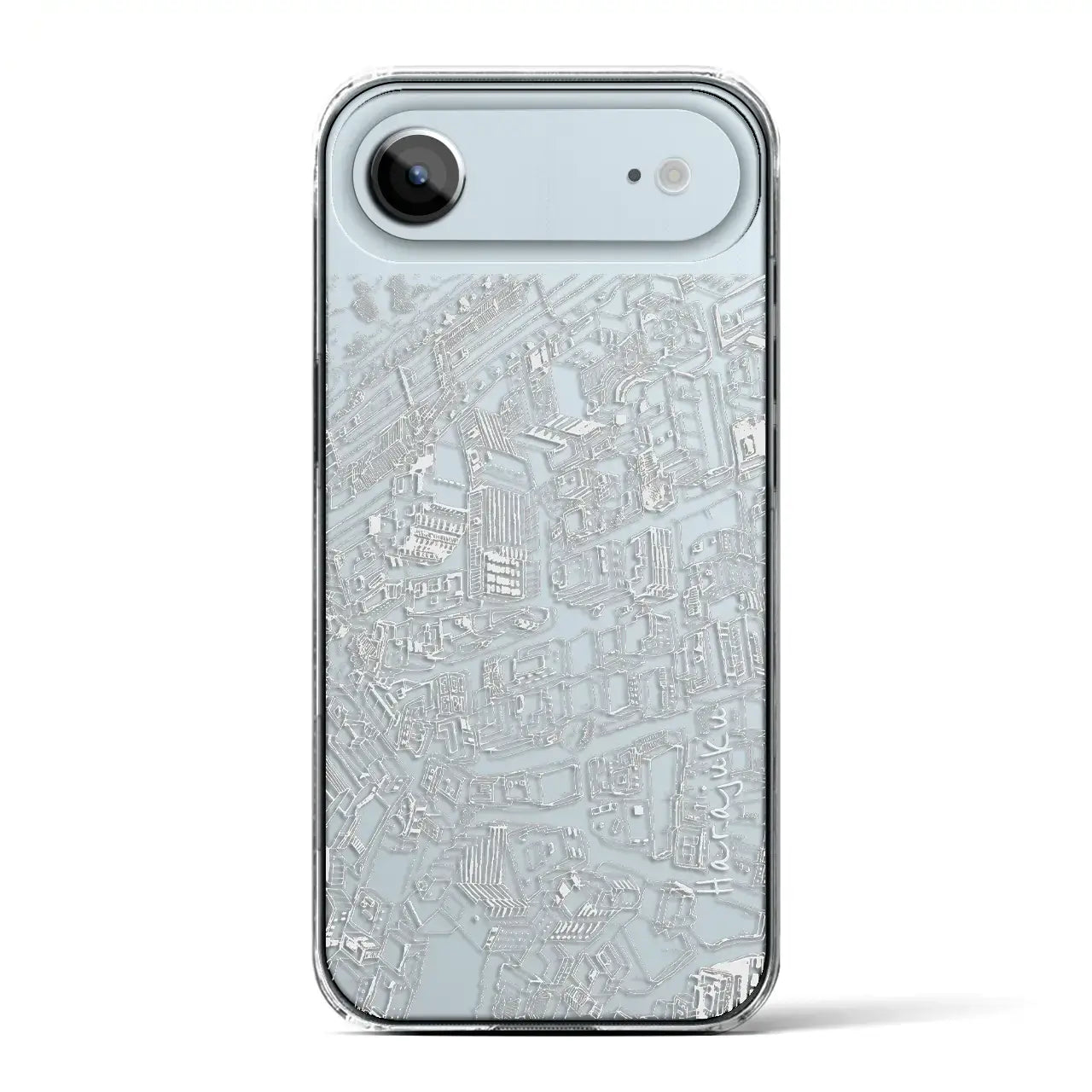 【原宿(フリーハンドランドスケープ)】フリーハンドランドスケープiPhoneケース(クリアタイプ)ホワイトレース・iPhone 17 Pro Max 用