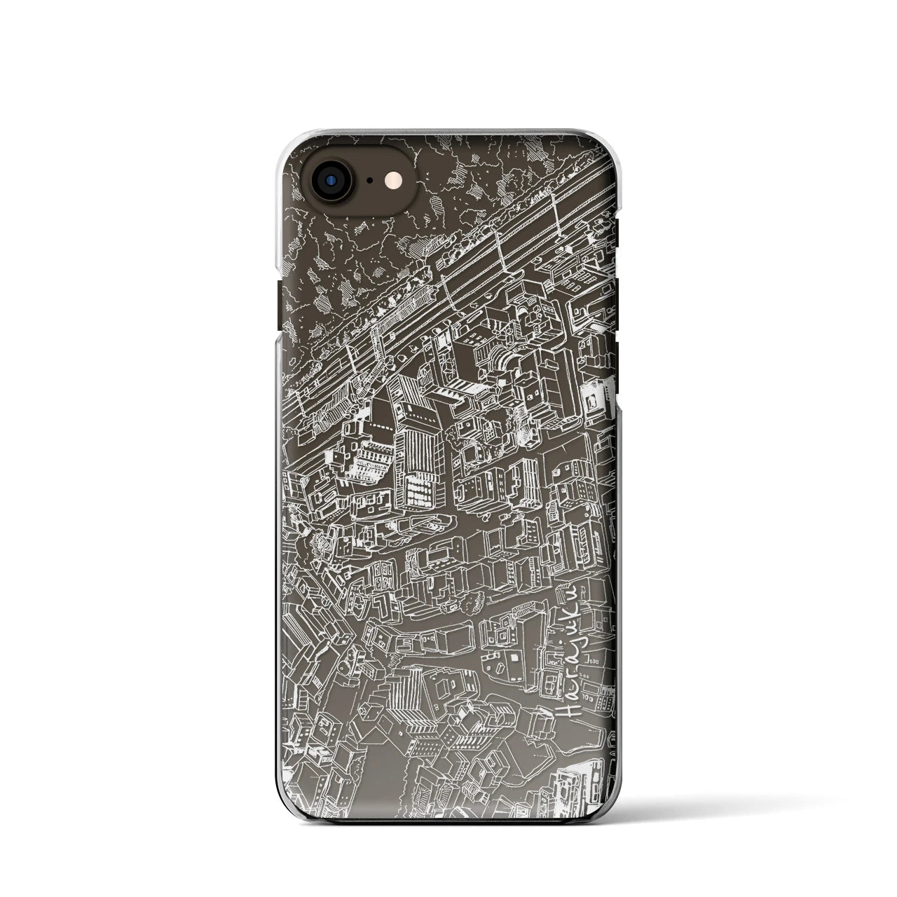 【原宿(フリーハンドランドスケープ)】フリーハンドランドスケープiPhoneケース(クリアタイプ)