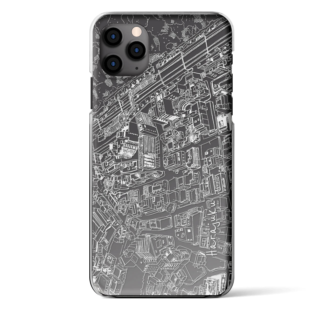 【原宿(フリーハンドランドスケープ)】フリーハンドランドスケープiPhoneケース(クリアタイプ)