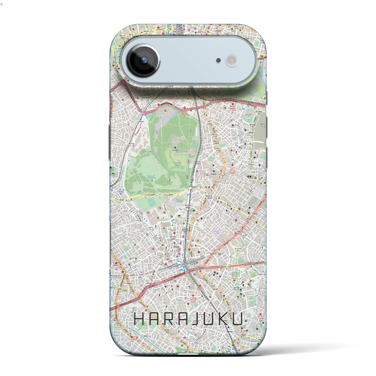 【原宿(東京都)】地図柄iPhoneケース(バックカバータイプ)