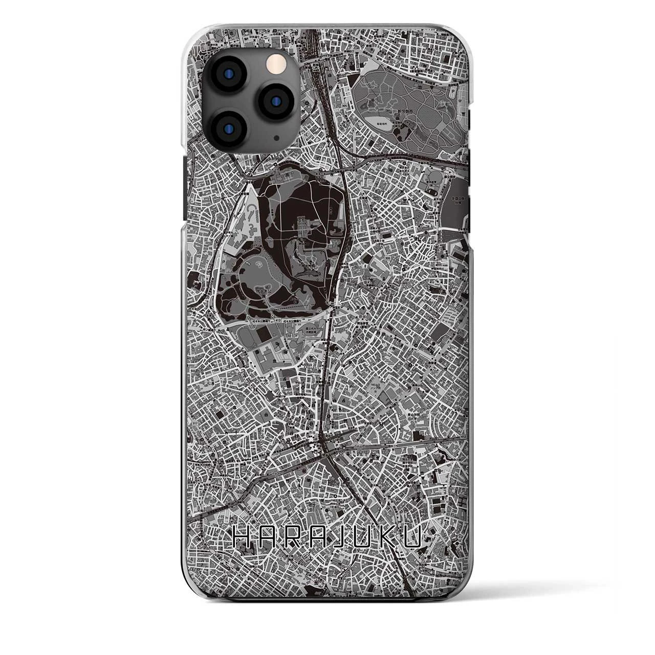 【原宿(東京都)】地図柄iPhoneケース(クリアタイプ)