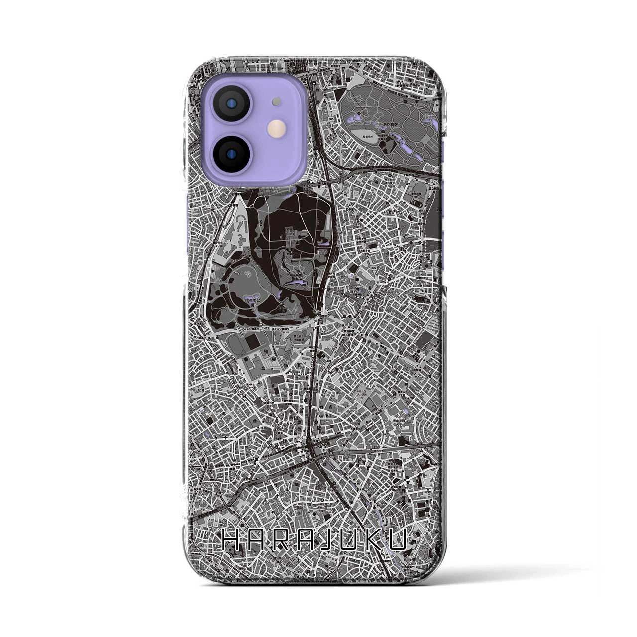 【原宿(東京都)】地図柄iPhoneケース(クリアタイプ)