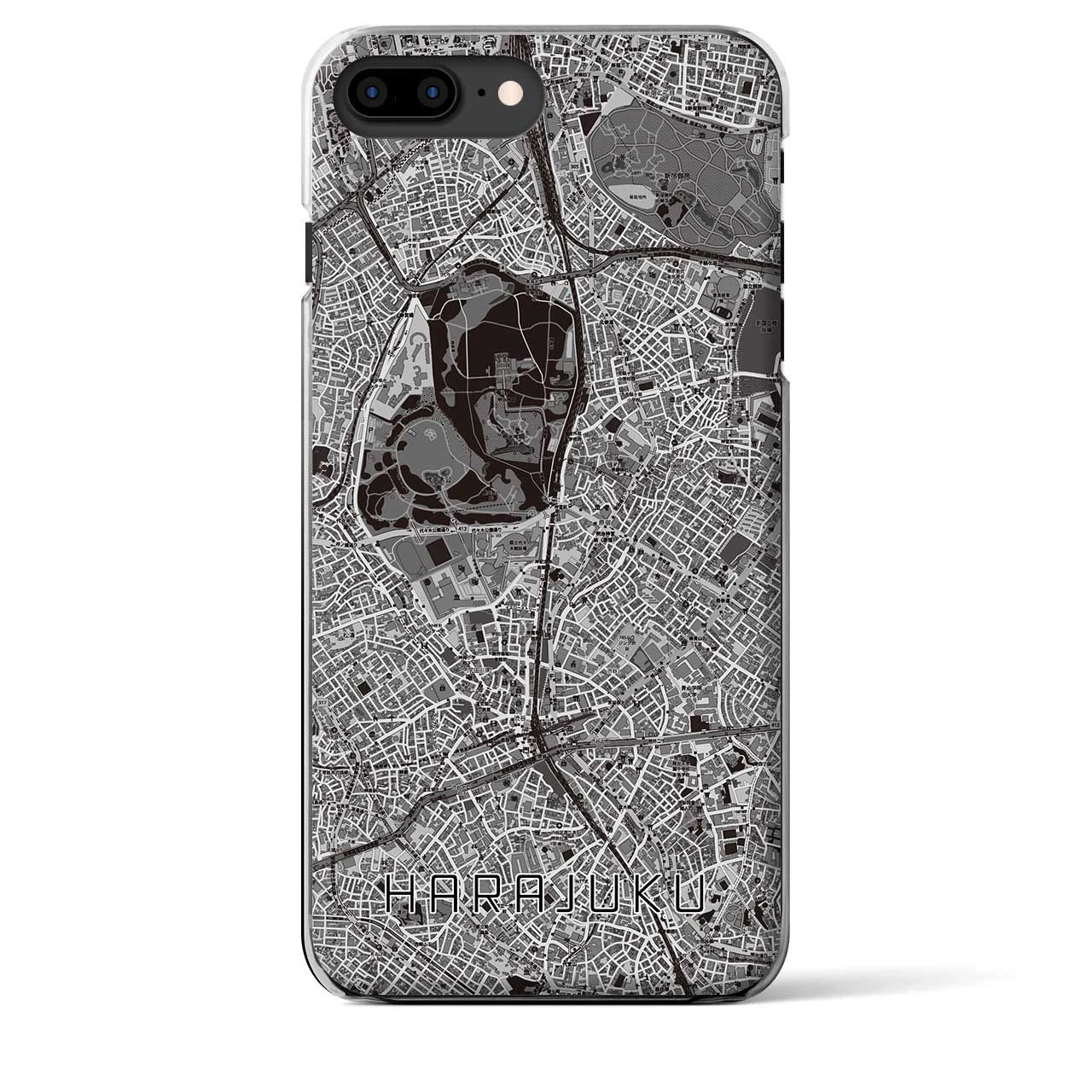 【原宿(東京都)】地図柄iPhoneケース(クリアタイプ)