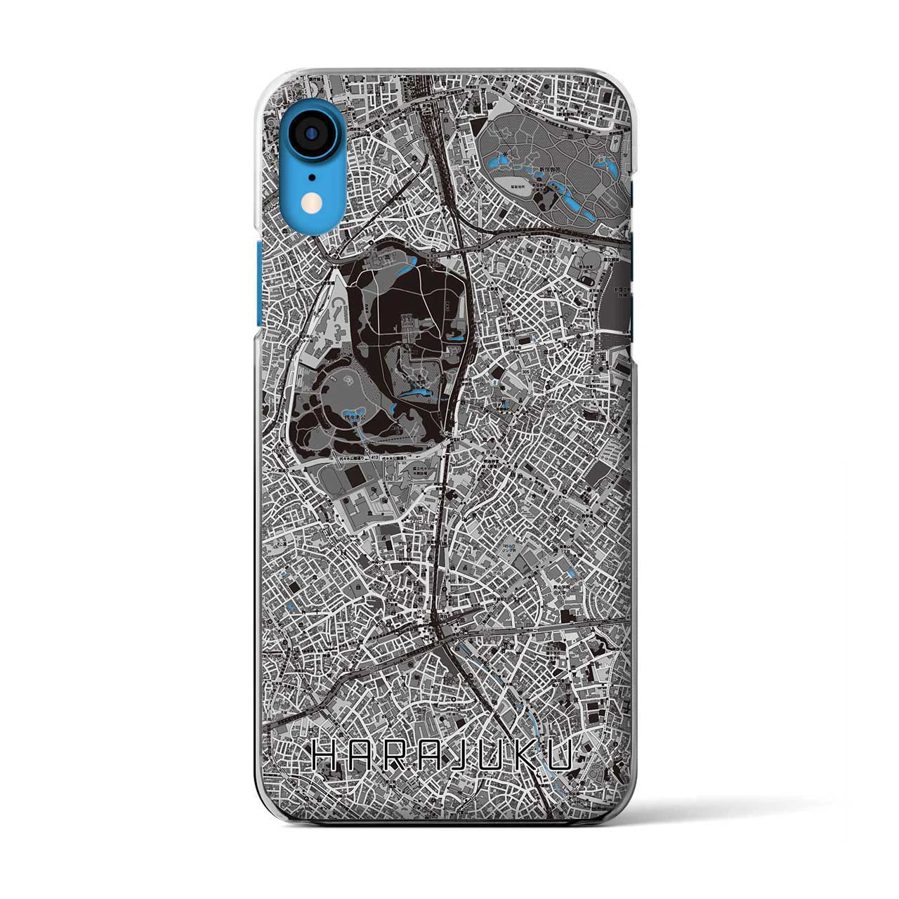 【原宿(東京都)】地図柄iPhoneケース(クリアタイプ)