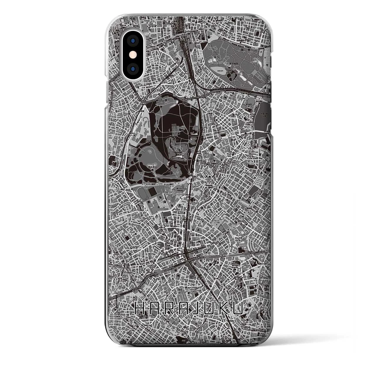 【原宿(東京都)】地図柄iPhoneケース(クリアタイプ)