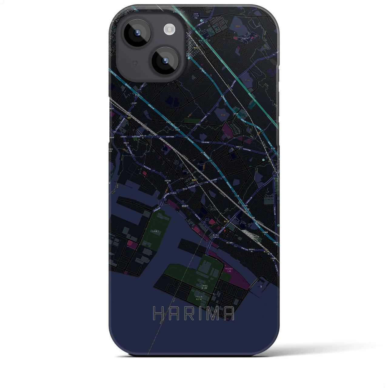 【播磨(兵庫県)】地図柄iPhoneケース(バックカバータイプ)